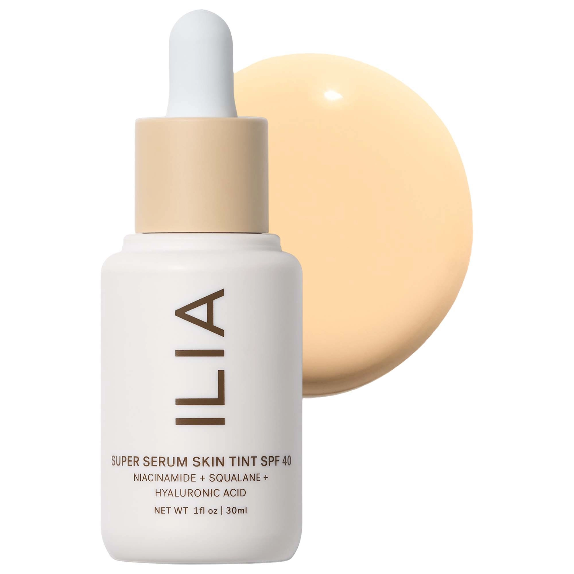 ILIA Super Serum Skin Tint SPF 40 Foundation Color: Sombrio ST2.5 - Very Light with Warm Olive Undertones