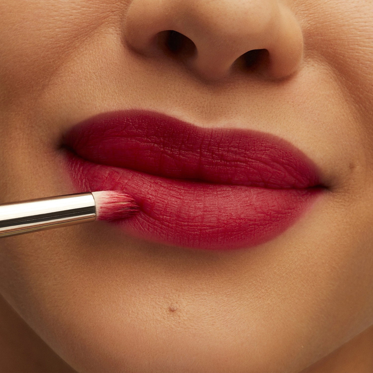 MAC Cosmetics Powder Kiss Lipstick Color: Ruby - True Red - Image 5