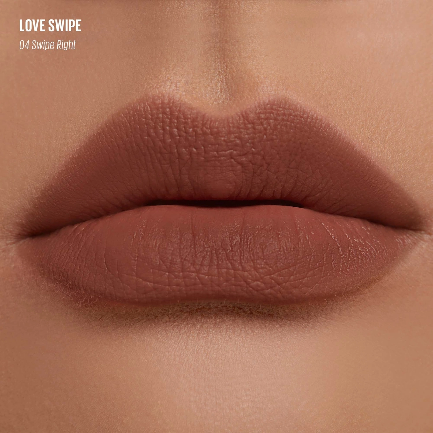 Kaja LOVE SWIPE Lightweight Cushiony Lip Mousse - Color 04 Swipe Right - Brick Brown - Image 3