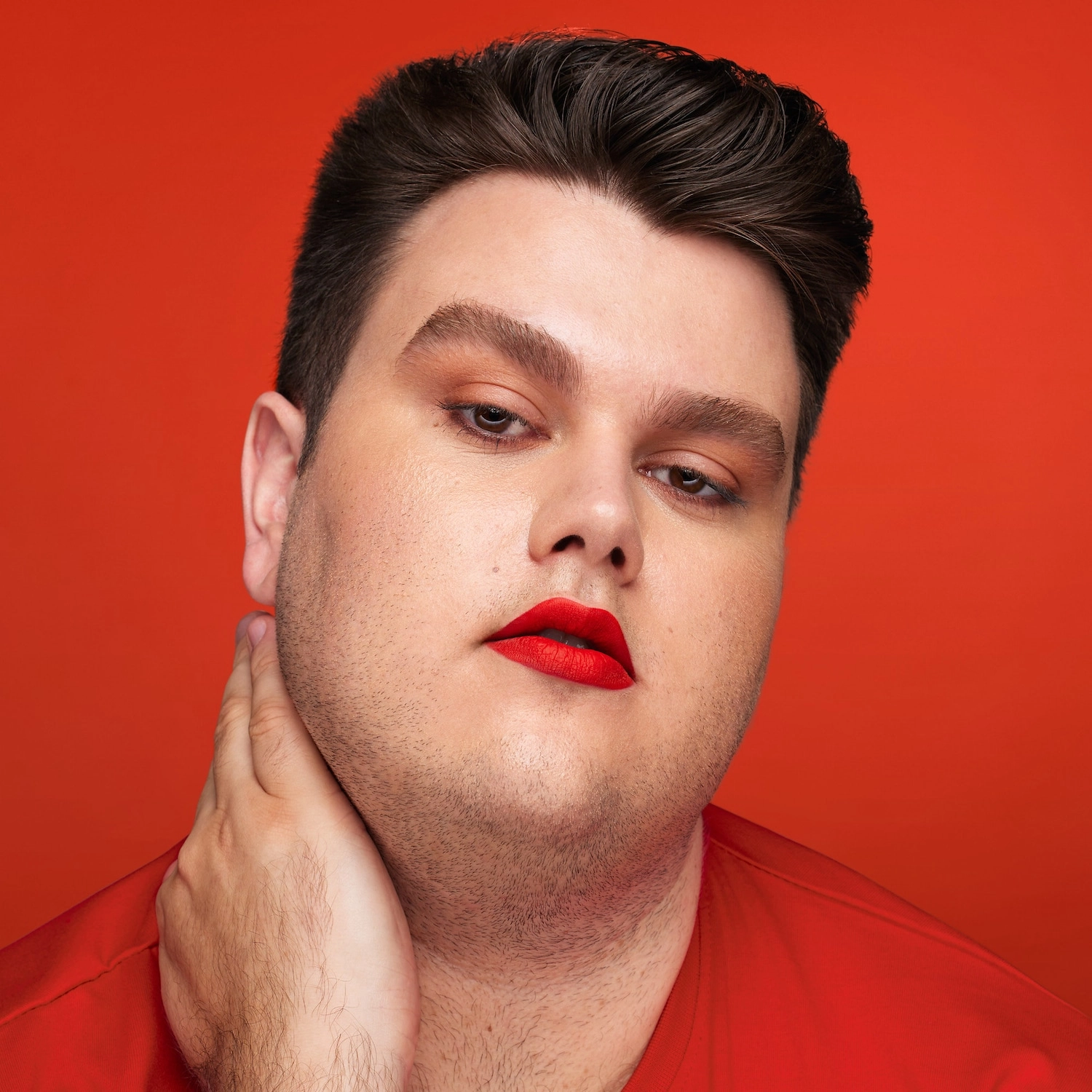 HUDA BEAUTY Liquid Matte Ultra-Comfort Transfer-proof Lipstick - Slaytina (Red Orange) - Image 3