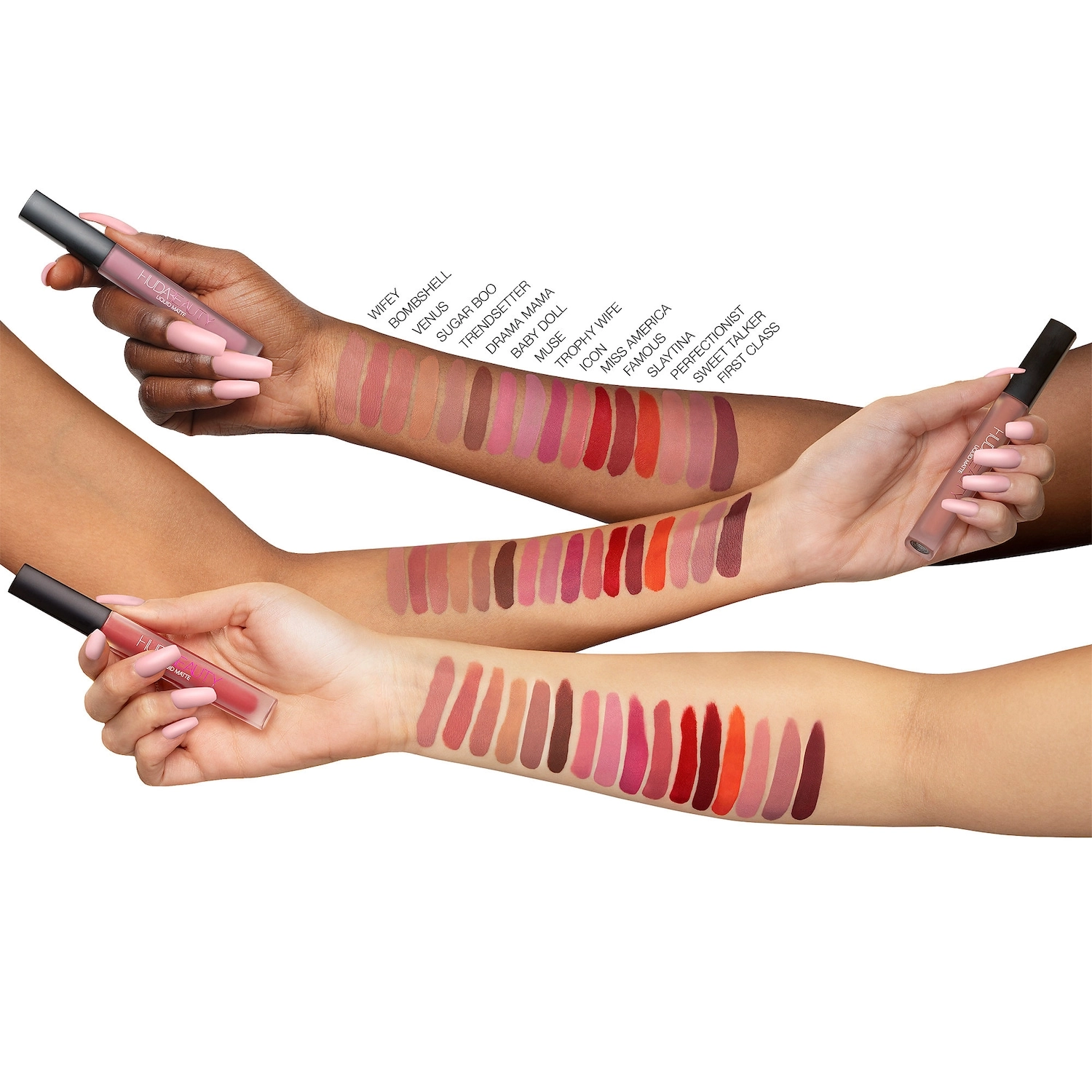 HUDA BEAUTY Liquid Matte Ultra-Comfort Transfer-proof Lipstick - Drama Mama - Image 2