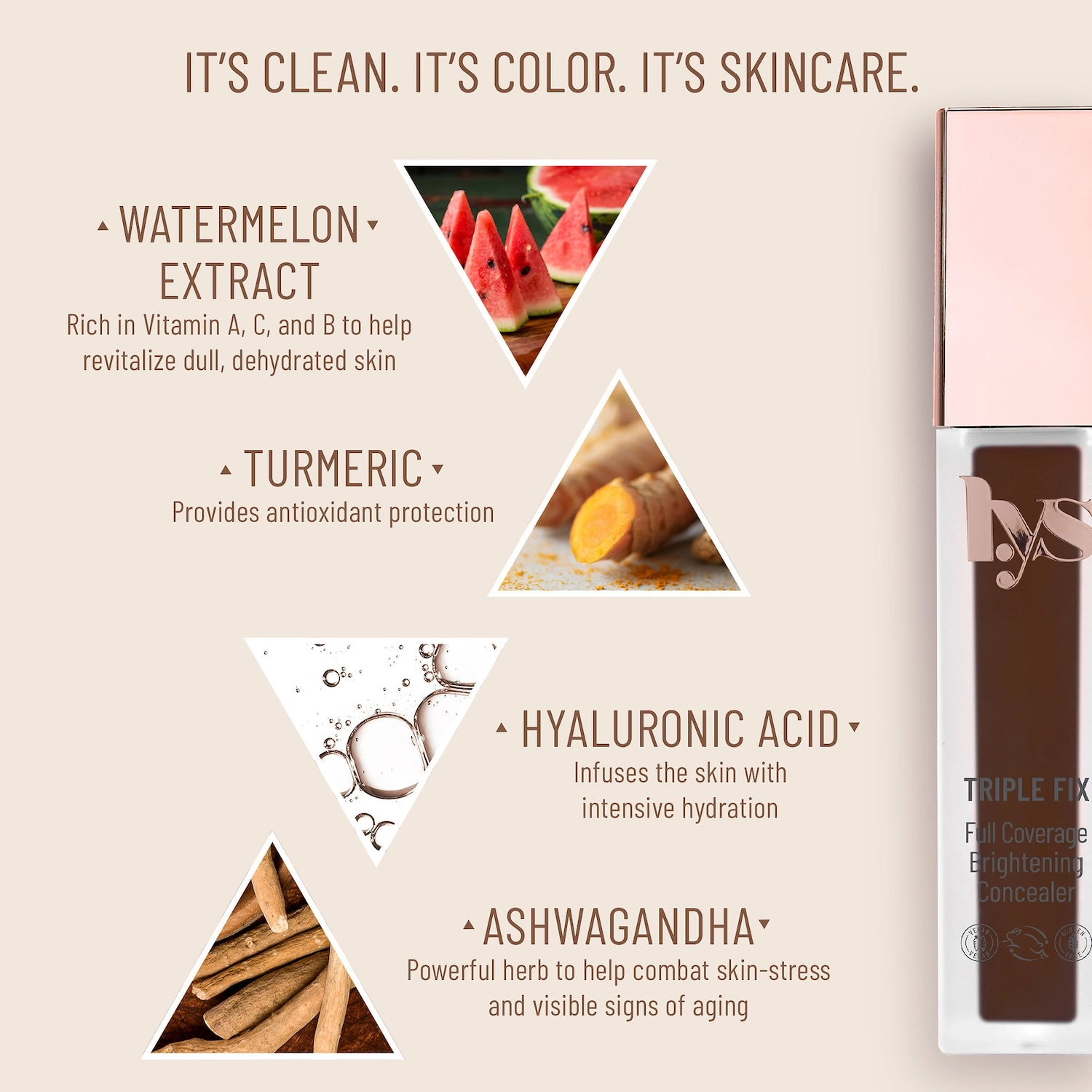 LYS Beauty Triple Fix Brightening Concealer DPN4 - Coffee (Rich Brown) - Image 5