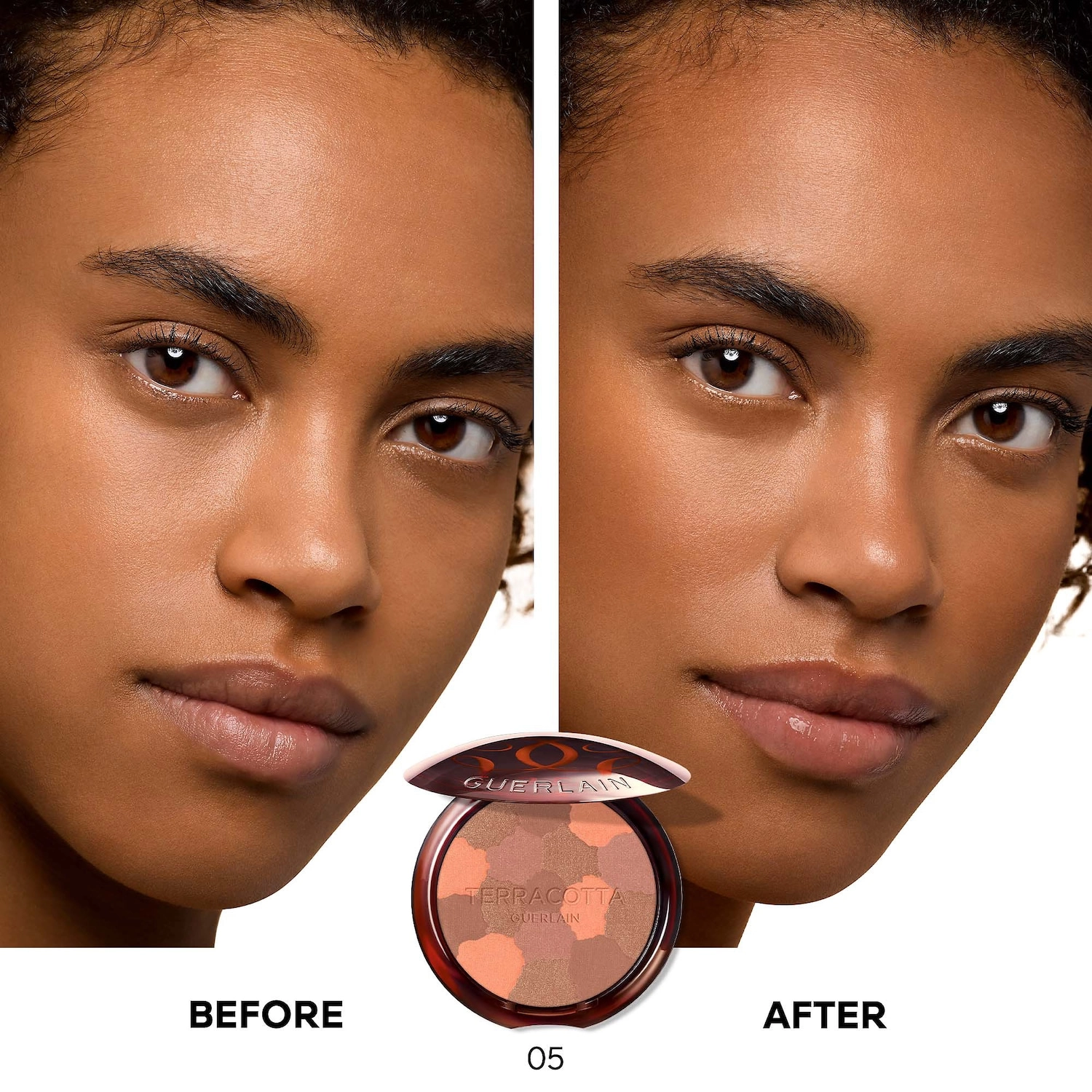 GUERLAIN Terracotta Light Healthy Glow Bronzer - Color 05 Deep Warm - Image 3