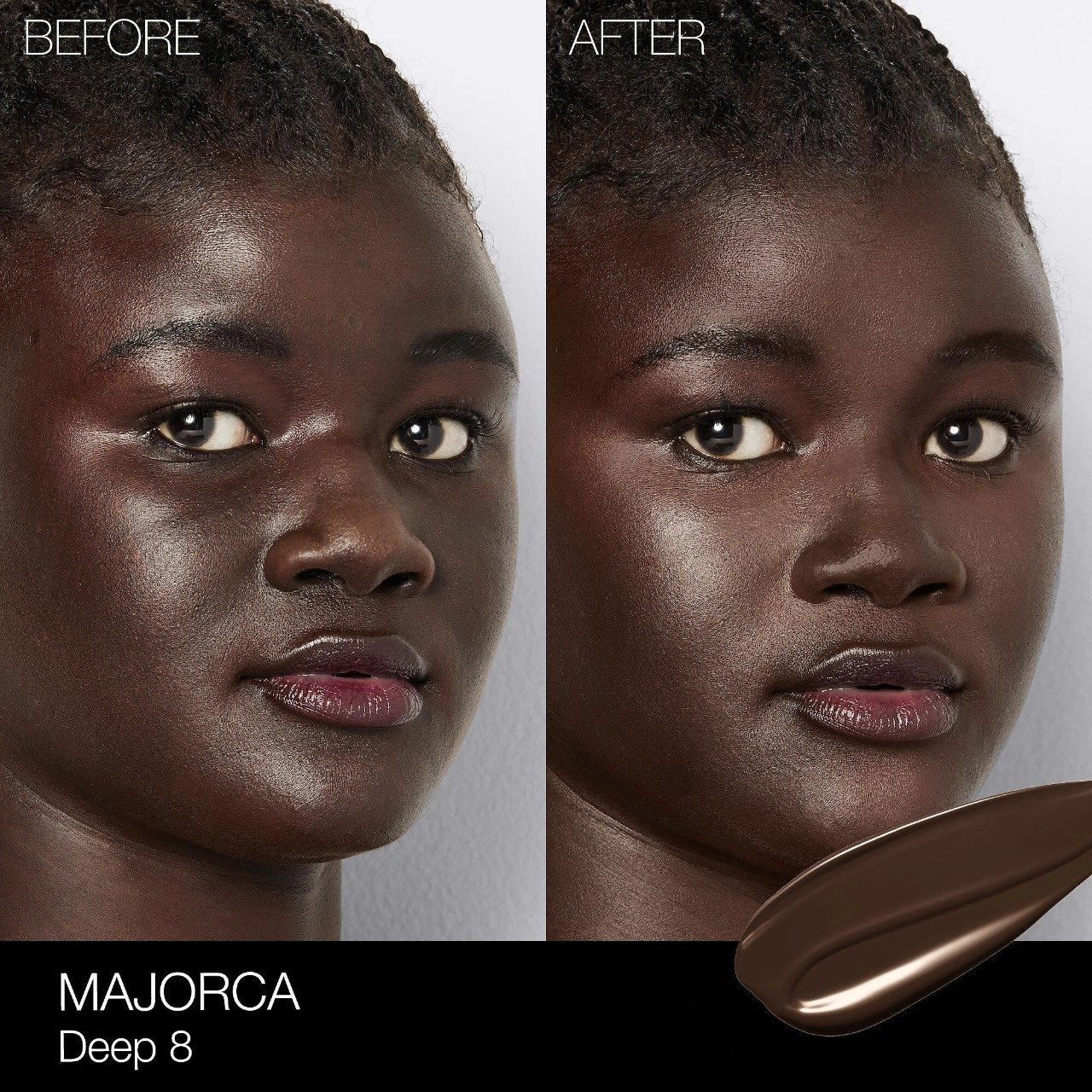 NARS Light Reflecting Advanced Skincare Foundation Color: Majorca - D8 - Very Deep with Cool Undertones - Image 2