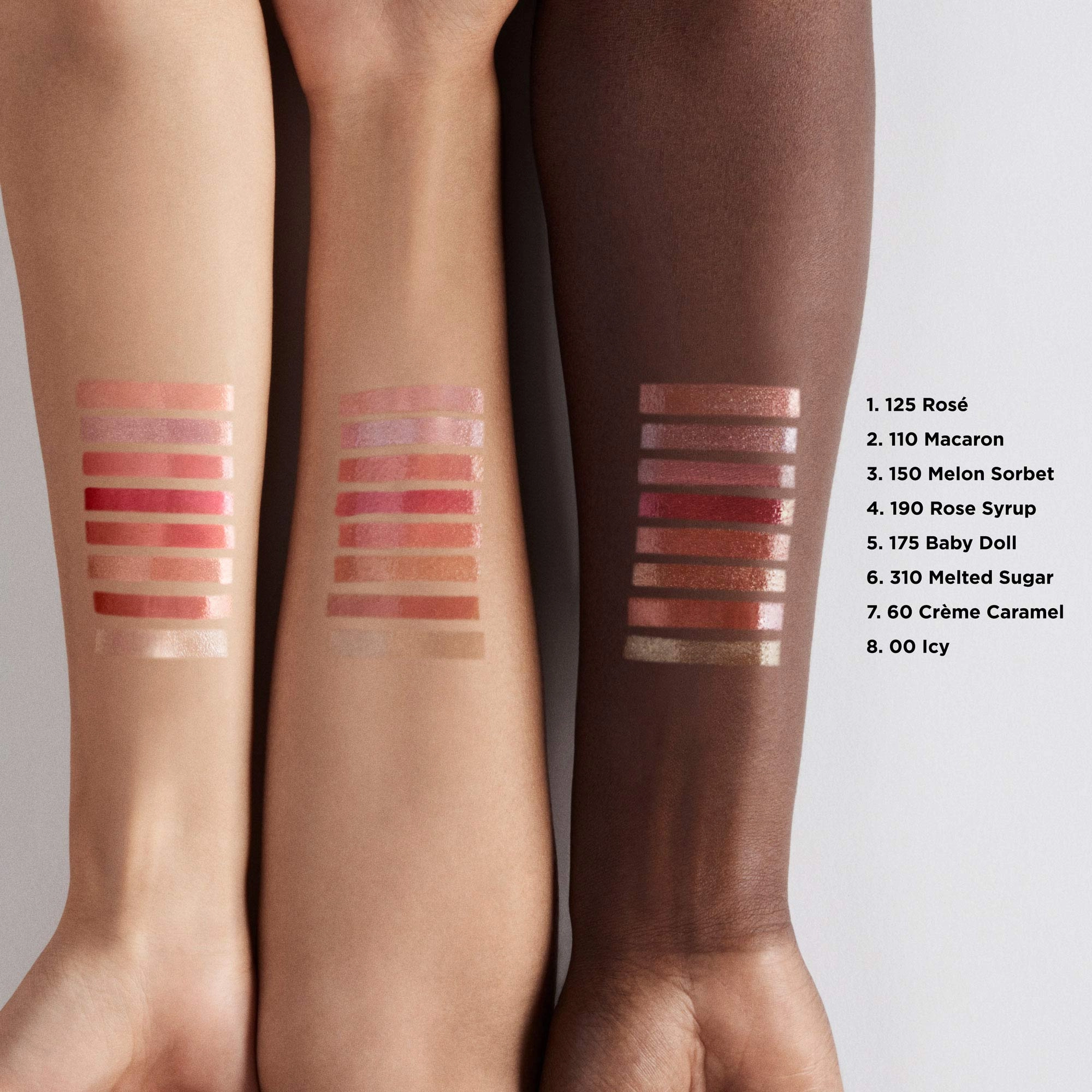 Laura Mercier Lip Glacé Lip Gloss Color 110 Macaron - Clear with Blue Pink - Image 4