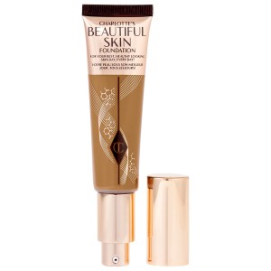 Charlotte Tilbury Beautiful Skin Medium Coverage Liquid Foundation with Hyaluronic Acid Color: 12 Neutral - Tan Deep with Neutral Undertones