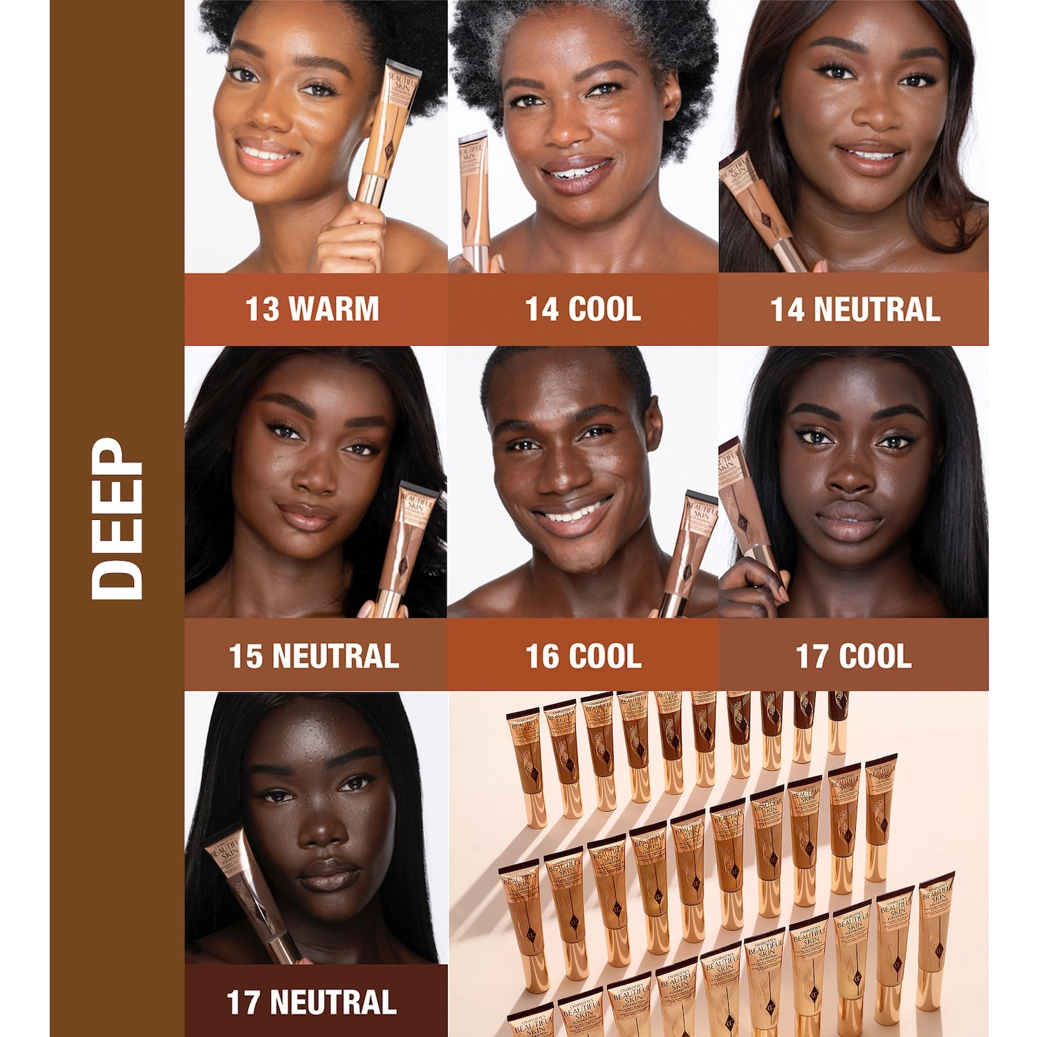 Charlotte Tilbury Beautiful Skin Medium Coverage Liquid Foundation with Hyaluronic Acid Color: 17 Neutral - Deepest with Neutral Undertones - Image 4