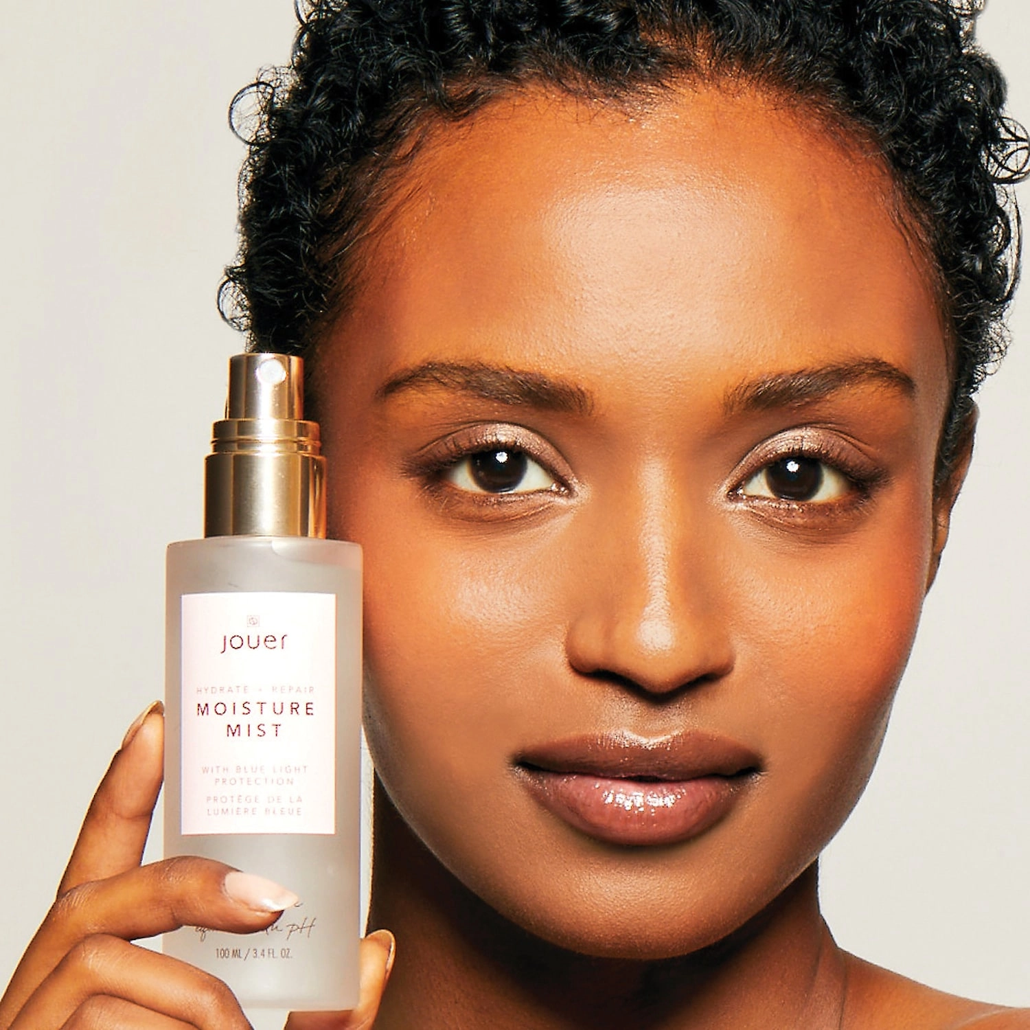 Jouer Cosmetics Hydrate + Repair Moisture Face Mist with Blue Light Protection 3.4 oz/100mL Vegan Hyaluronic Acid Fragrance Free - Image 4