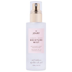 Jouer Cosmetics Hydrate + Repair Moisture Face Mist with Blue Light Protection 3.4 oz/100mL Vegan Hyaluronic Acid Fragrance Free
