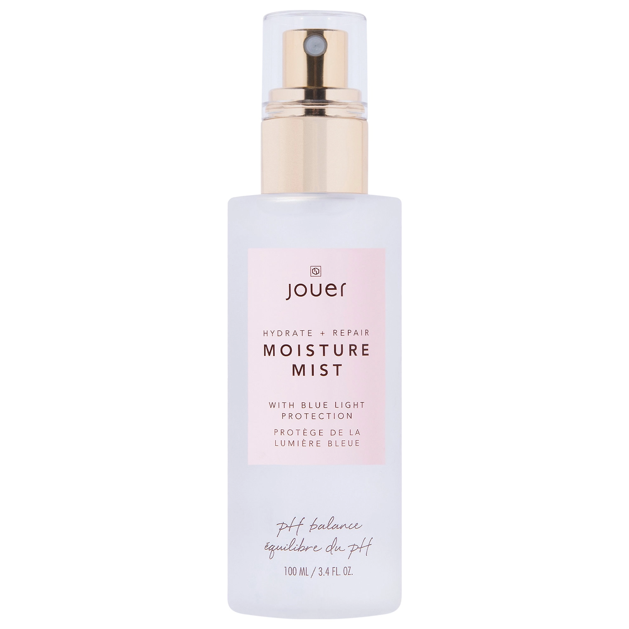 Jouer Cosmetics Hydrate + Repair Moisture Face Mist with Blue Light Protection 3.4 oz/100mL Vegan Hyaluronic Acid Fragrance Free