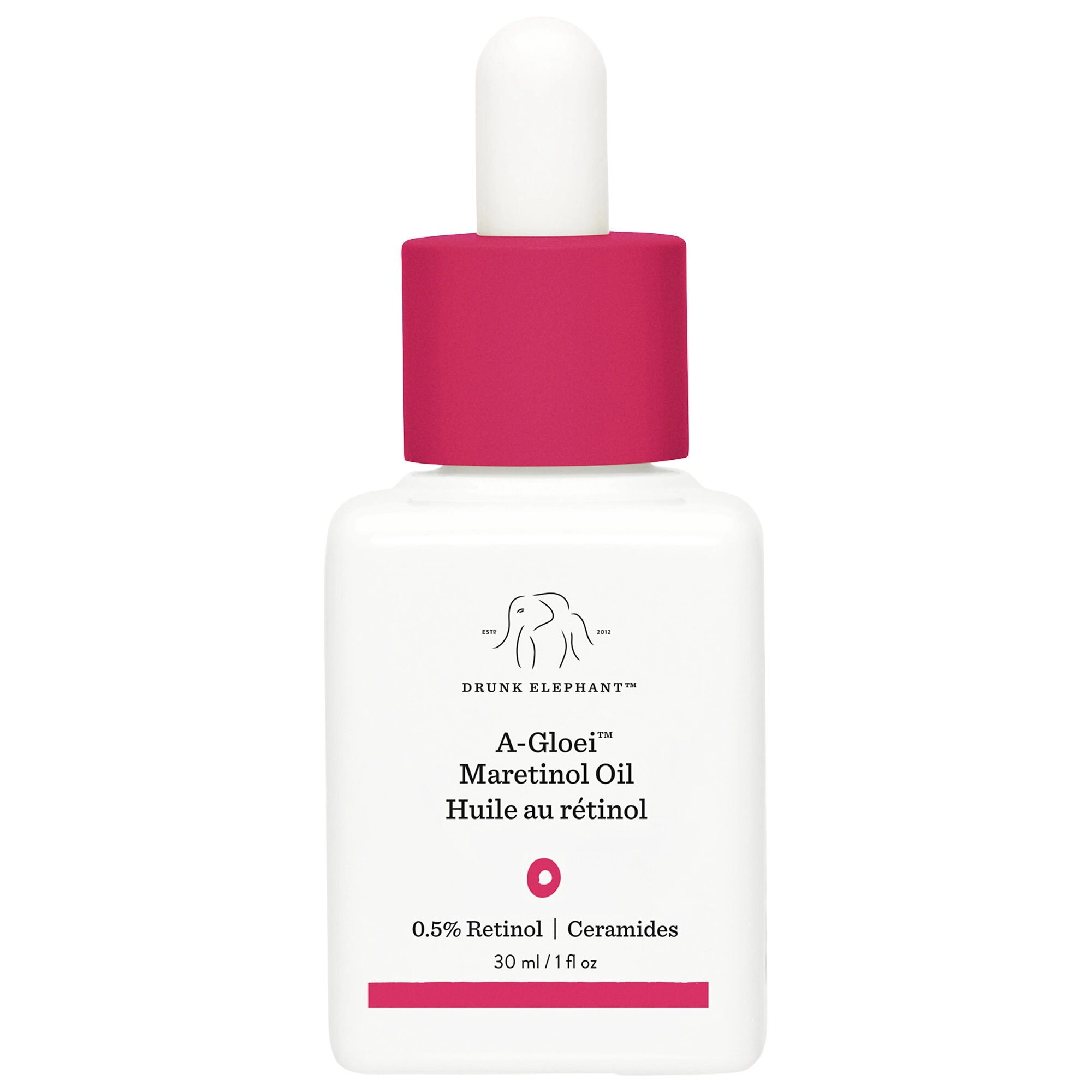 Drunk Elephant A-Gloei™ Retinol Oil 1 oz/30 mL Vegan Clean - Anti-Aging, Acne/Blemishes
