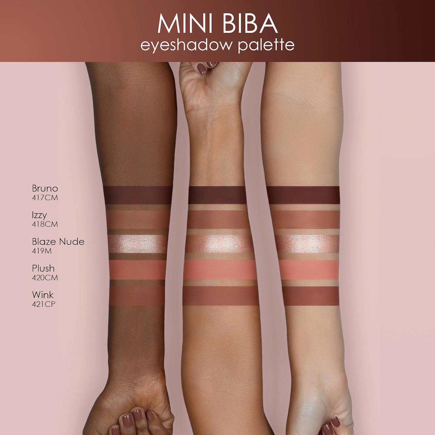 Natasha Denona Mini Biba Eyeshadow Palette Metallic Finish Long-wearing Matte Finish - Image 7