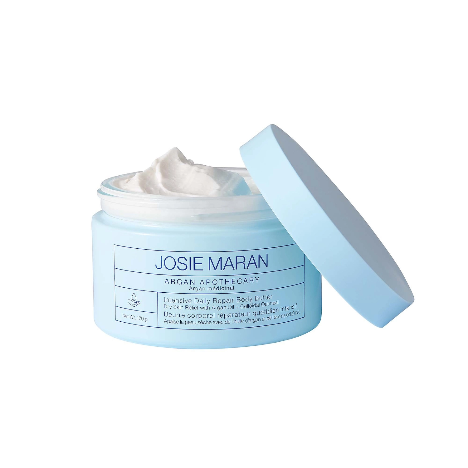 Josie Maran Intensive Daily Repair Body Butter 6 oz/ 170 g Fragrance Free Vegan Cruelty-Free - Image 2