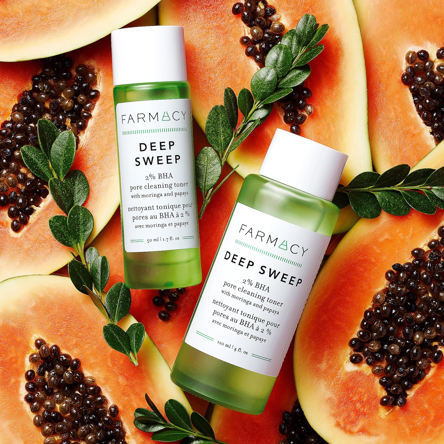 Farmacy Deep Sweep 2% BHA Pore Cleaning Toner with Moringa + Papaya - Vegan, 1.7 oz/50 mL - Image 9