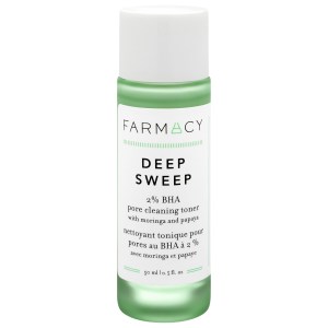 Farmacy Mini Deep Sweep 2% BHA Pore Cleaning Toner with Moringa + Papaya - 1.7oz/50ml, Vegan