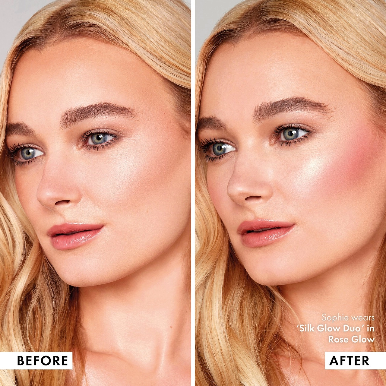Iconic London Silk Glow Blush and Highlight Duo Color: Rose Glow - Image 5