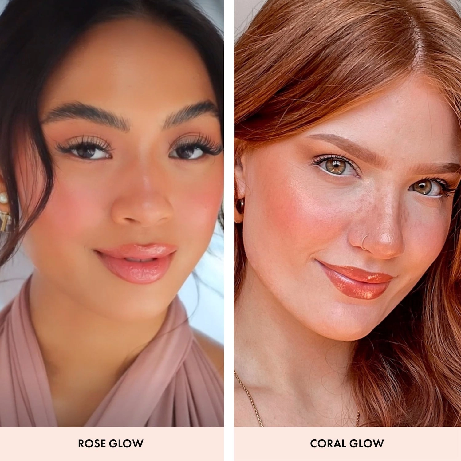 Iconic London Silk Glow Blush and Highlight Duo - Coral Glow Vegan - Image 3