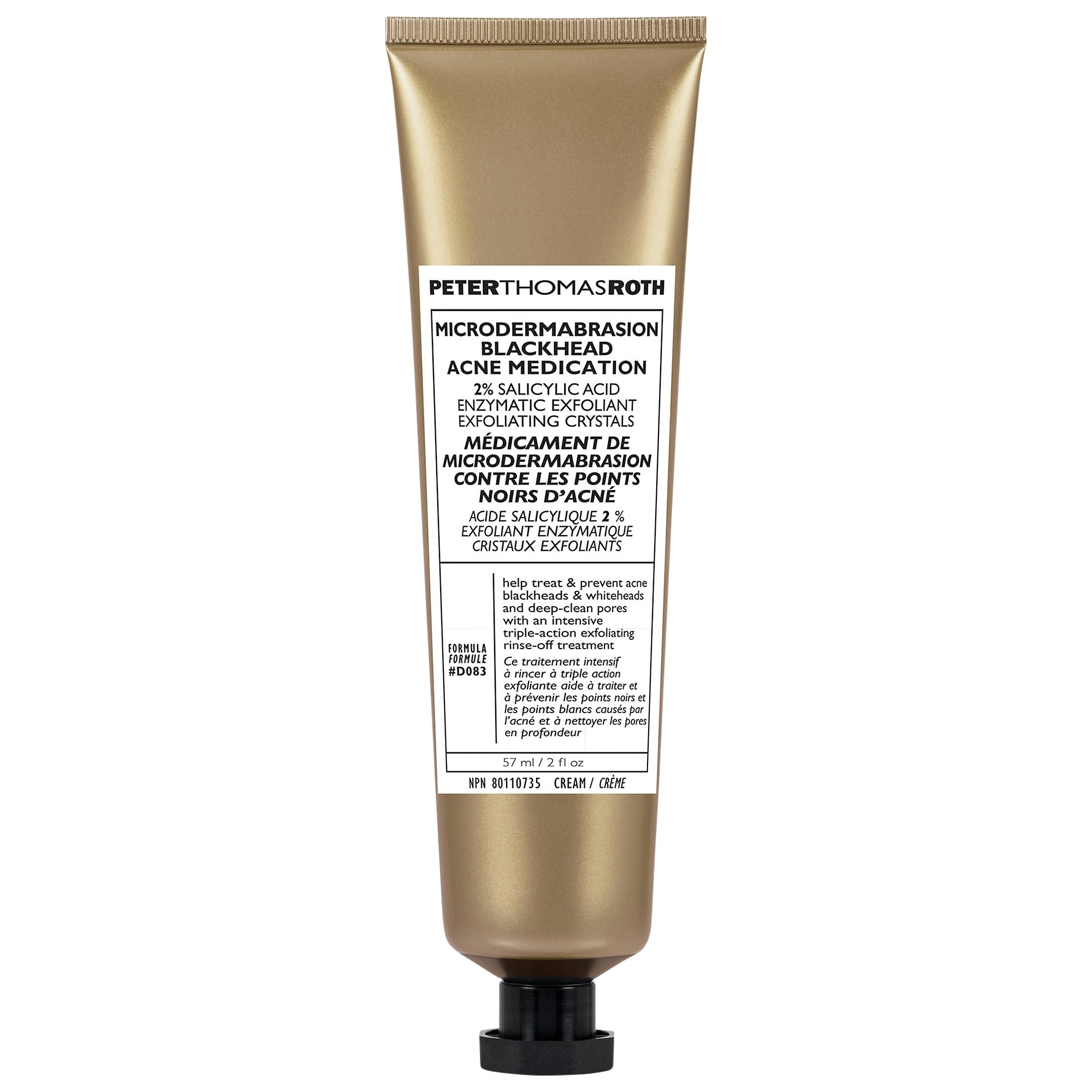 Peter Thomas Roth Microdermabrasion Blackhead Acne Medication 2 oz/57 mL Hyaluronic Acid