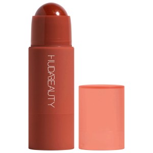 HUDA BEAUTY Cheeky Tint Cream Blush Stick - Rebel Red, Natural Finish Cream Formula