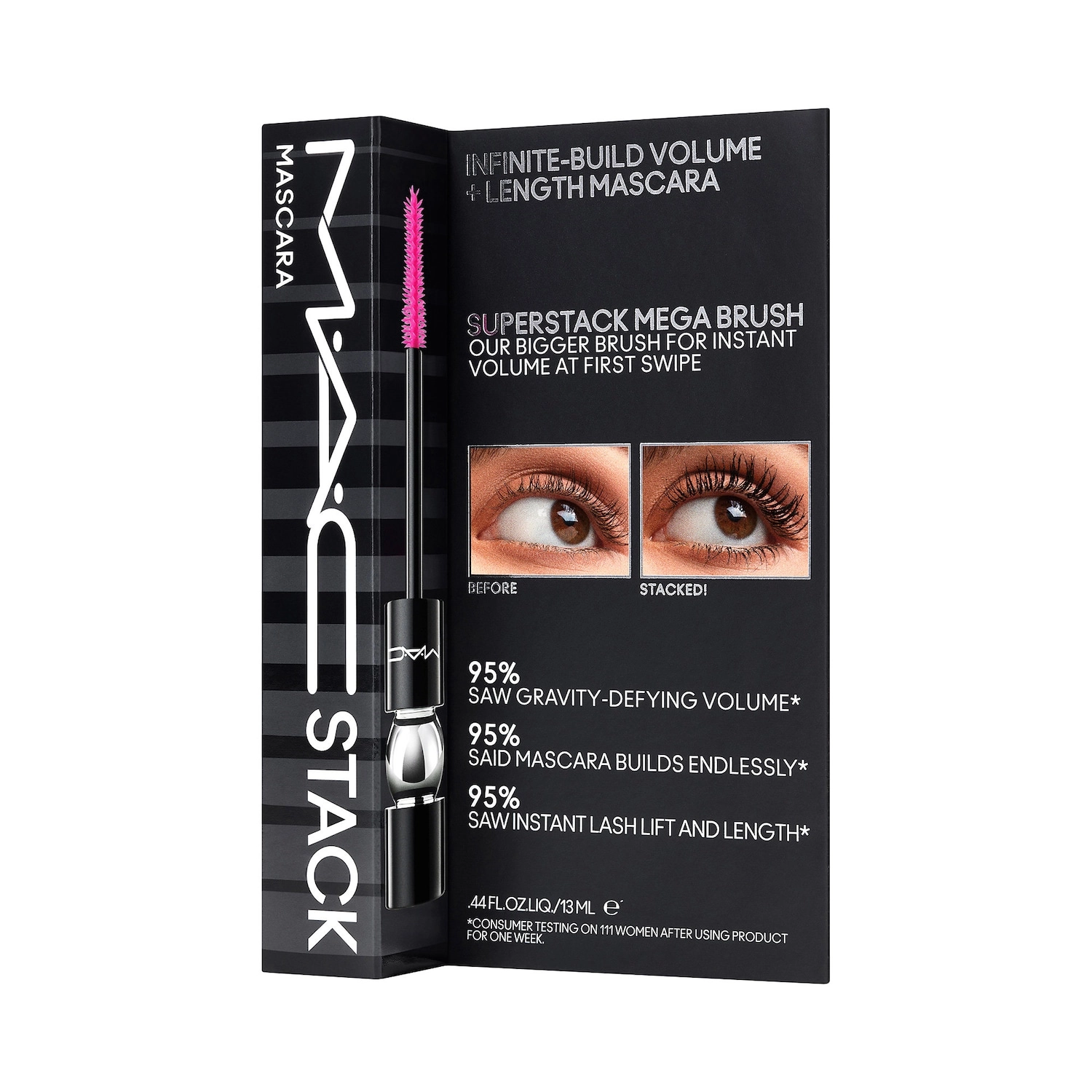 MAC Cosmetics Macstack Mascara Volumizing Long-wearing Lengthening Without Formaldehydes Curling Without Parabens - Image 8