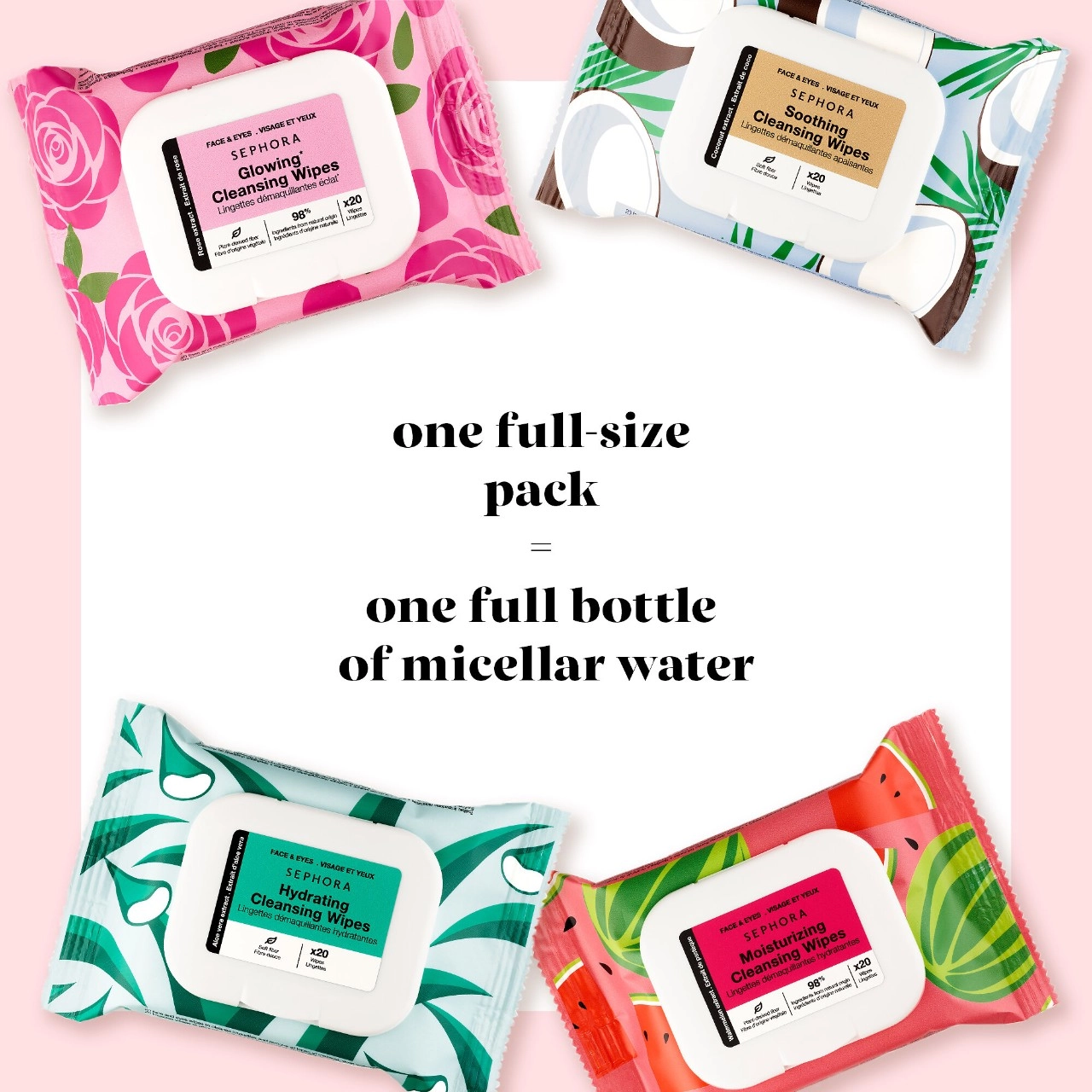SEPHORA COLLECTION Cleansing + Exfoliating Wipes with Hyaluronic Acid - Image 3