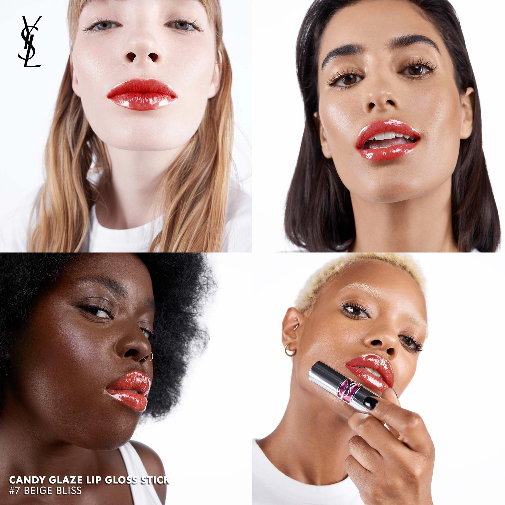 Yves Saint Laurent Candy Glaze Lip Gloss Stick - Color: 7 Beige Bliss - Image 3