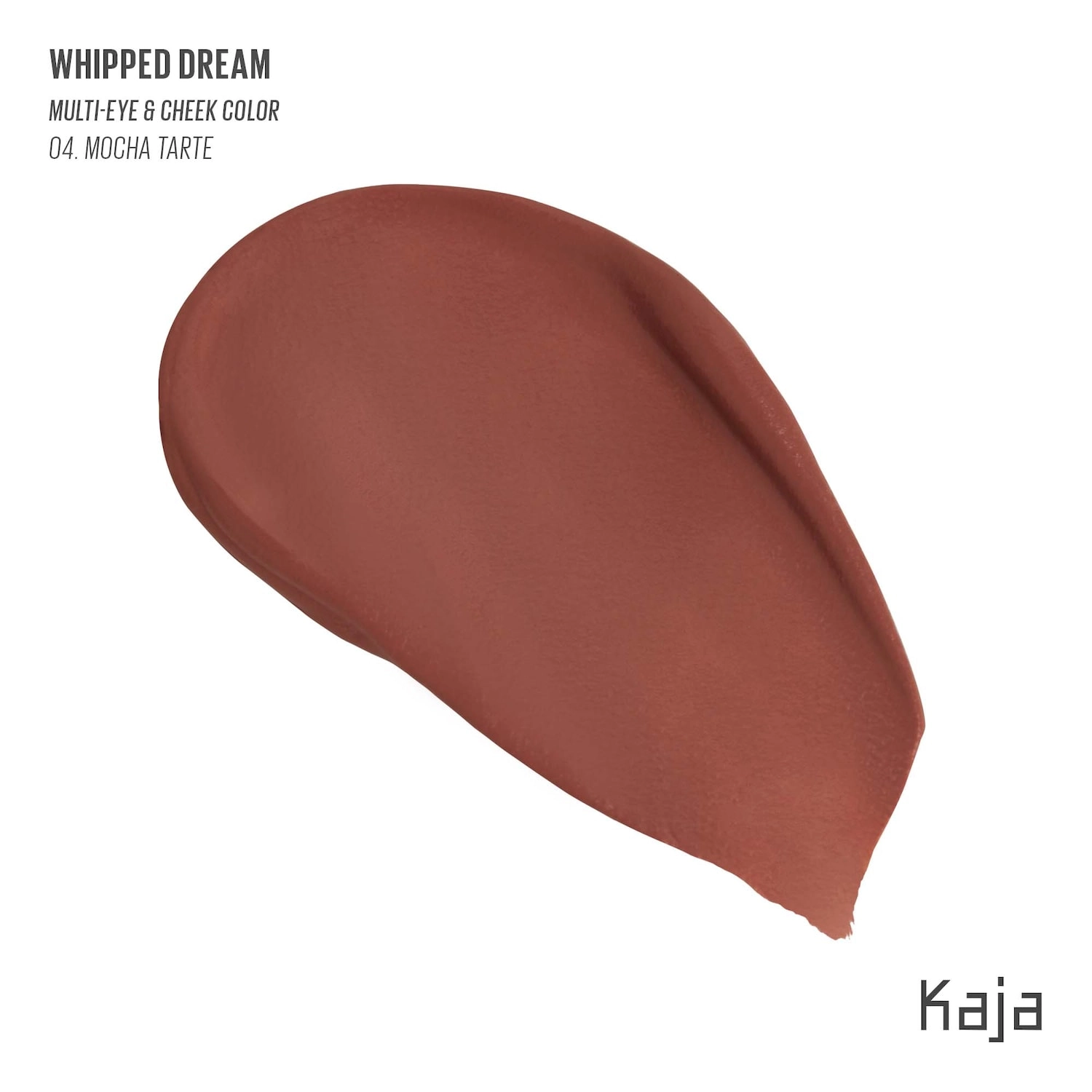 Kaja Whipped Dream Multi-Eye & Cheek Color 04 Mocha Tarte - Vegan Cream Formula - Image 4