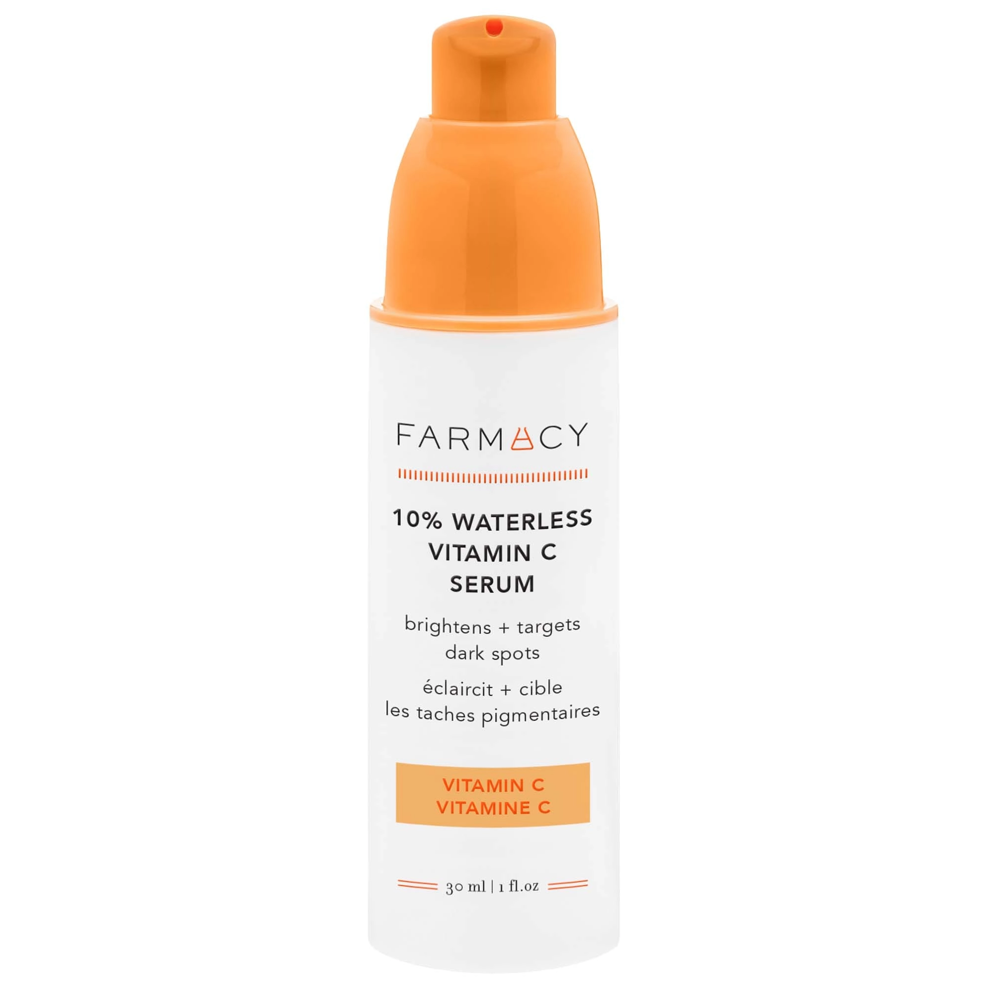 Farmacy 10% Waterless Vitamin C Serum - Size: 1 oz/30 mL - Good for Uneven Texture, Loss of Firmness, and Dark Spots