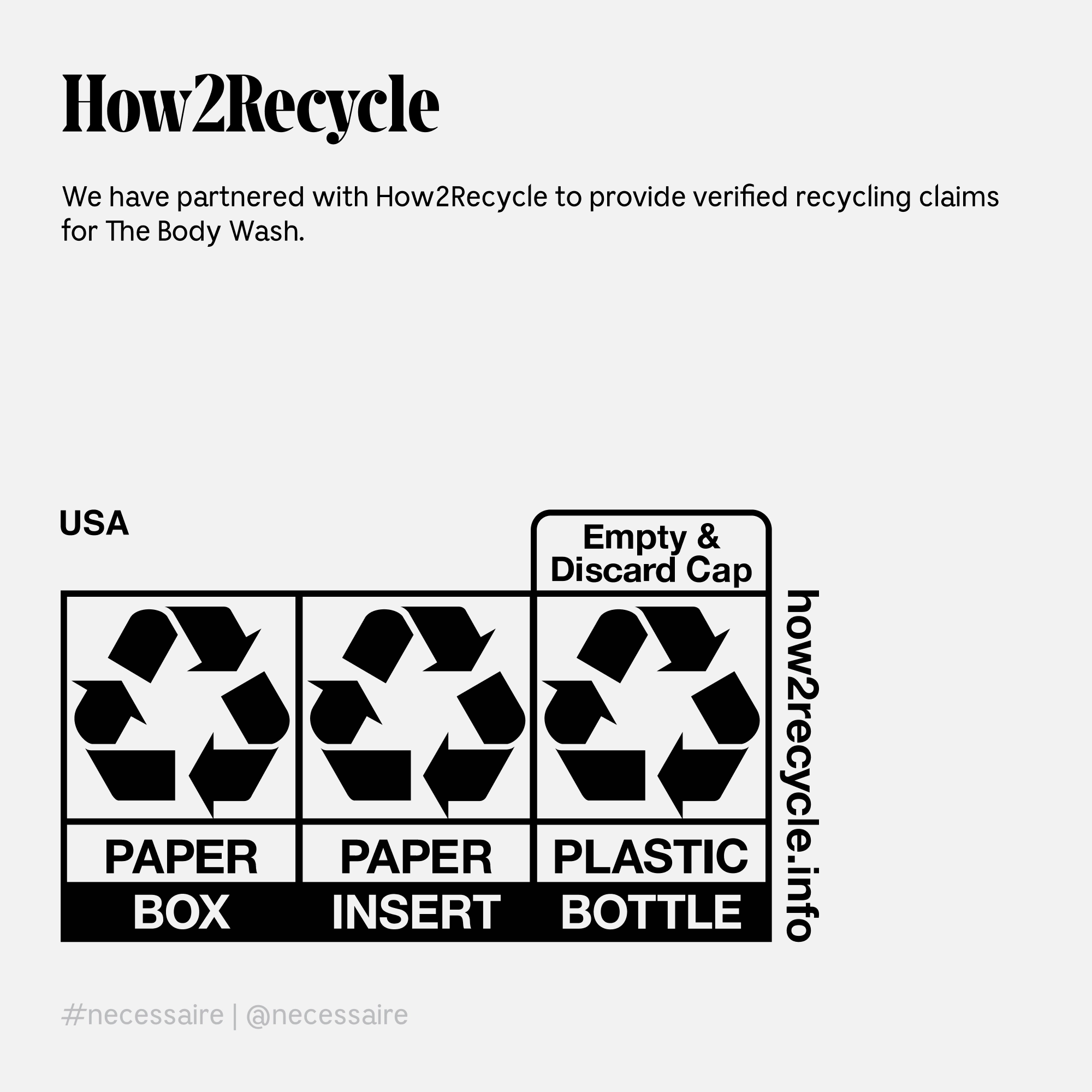 Nécessaire The Body Wash - Niacinamide, Vitamins, Plant Surfactants - 16.9 oz / 500 mL Refill Size - Fragrance-Free - Vegan - Image 10