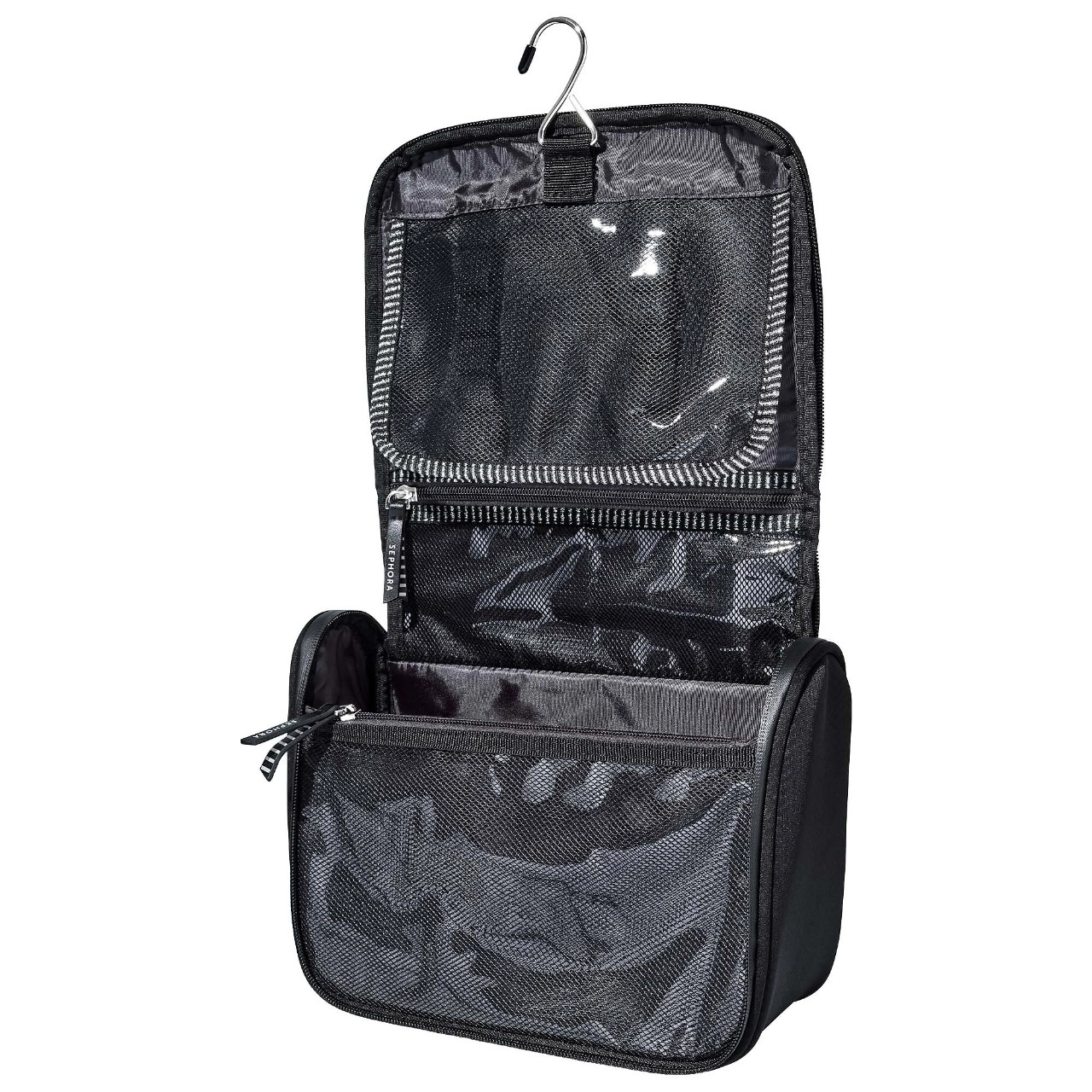 SEPHORA COLLECTION Hanging Makeup Organizer Bag Vegan Cruelty-Free - Black - Image 2