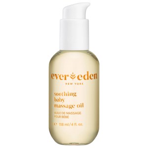 Evereden Soothing Baby Massage Body Oil 4 oz/118 mL Vegan Fragrance-Free