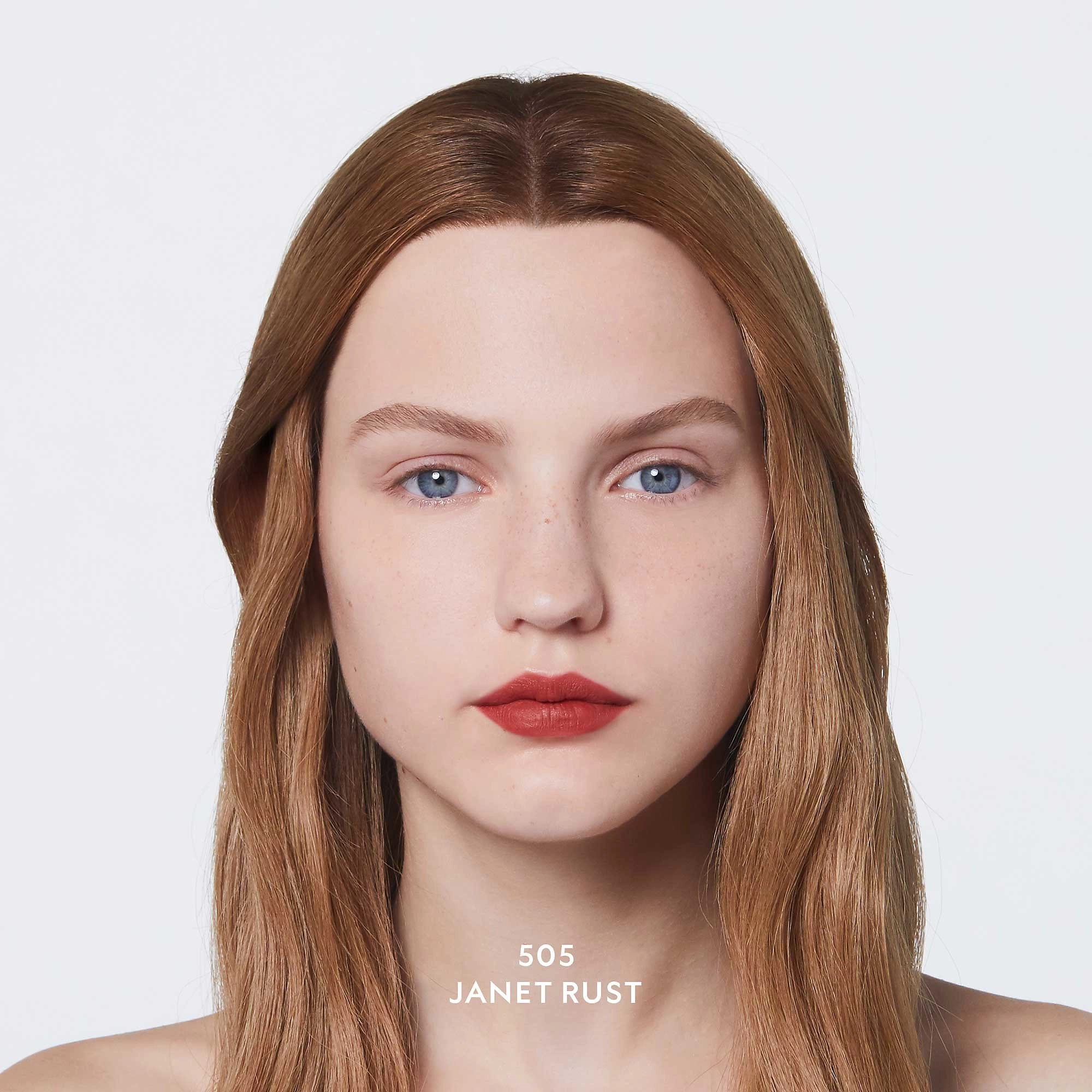 Gucci Transfer-Proof Matte Liquid Lipstick Color: 505 Janet Rust - Soft Matte Red Lipstick - Image 8