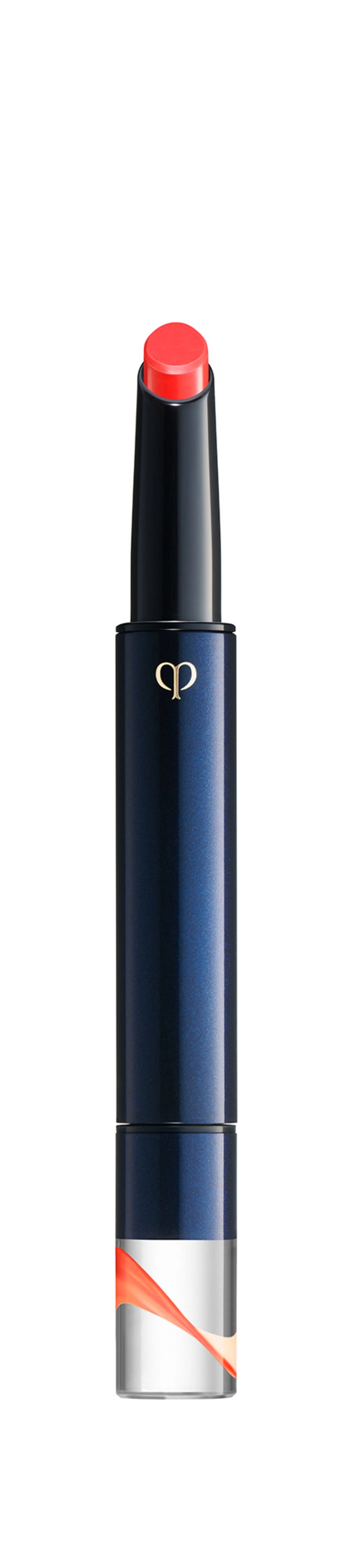 Clé de Peau Beauté Refined Lip Luminizer 8 Sweety Darling - Orangey Coral Satin Finish Hydrating Plumping - Image 2