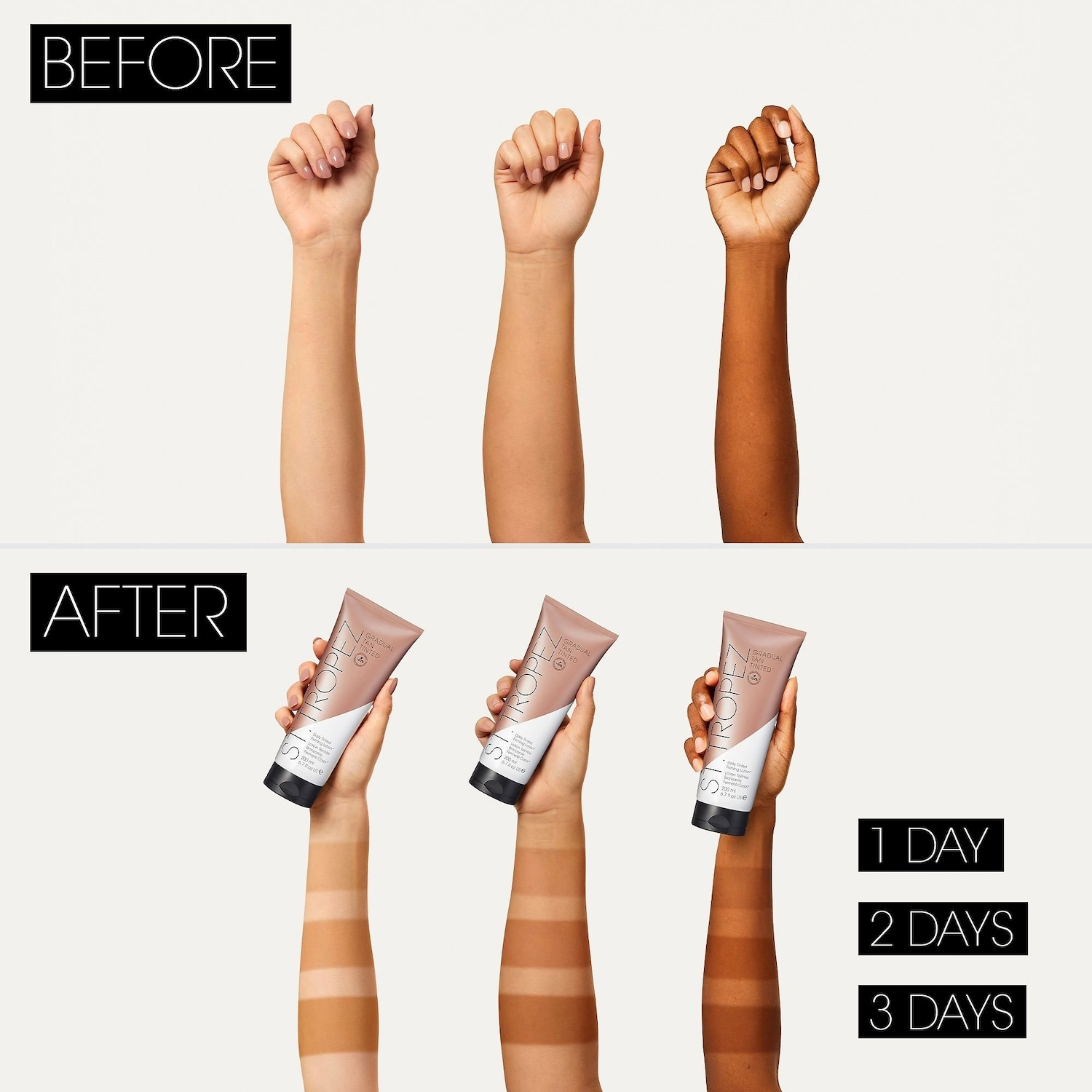 St. Tropez Gradual Tan Tinted Daily Firming Lotion 6.7 oz/200 mL Radiant Finish Hyaluronic Acid - Image 5