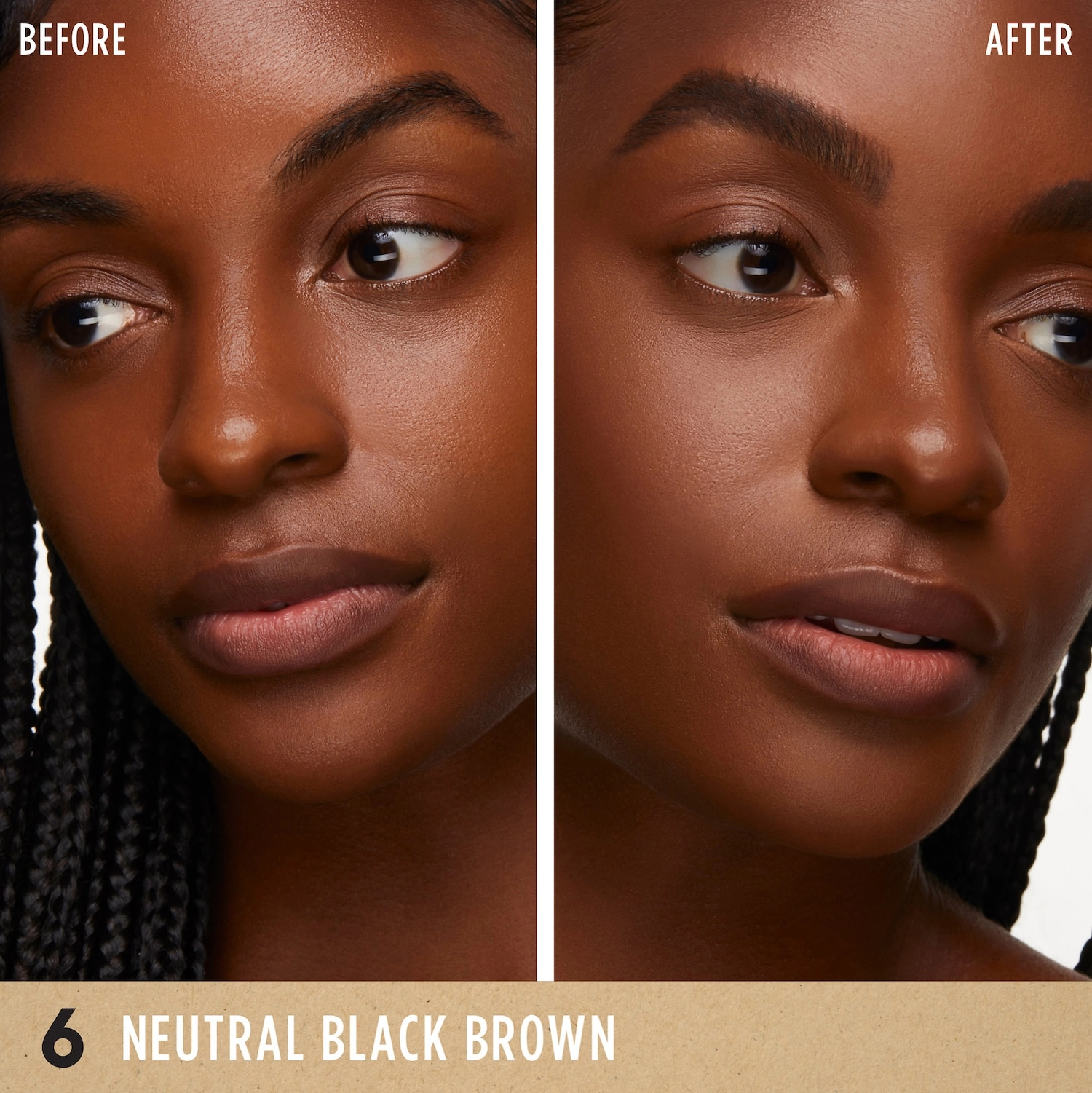 GXVE BY GWEN STEFANI Hella On Point Clean Ultra-Fine Brow Pencil Color: 6 - Neutral Black Brown Vegan - Image 2