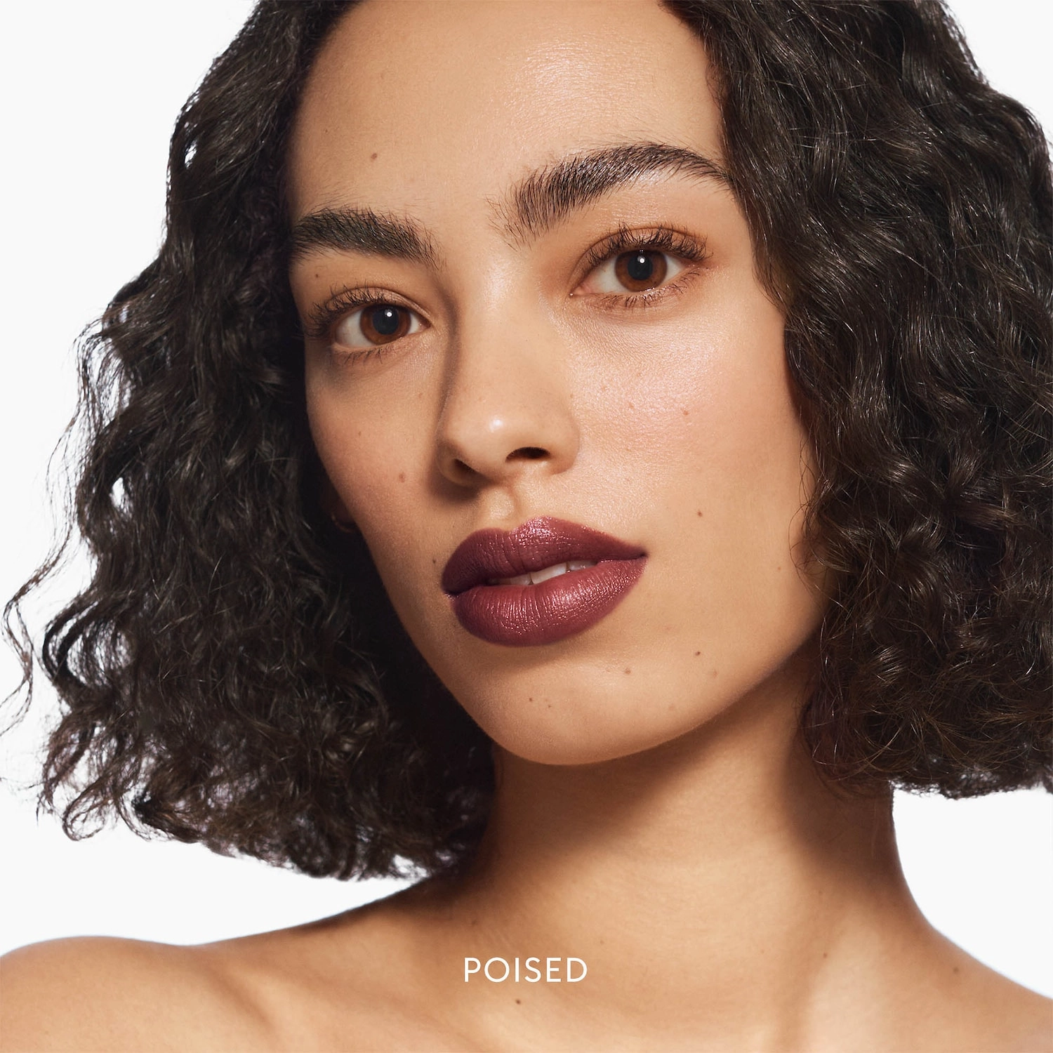 ROSE INC Satin Lip Color Refillable Hydrating Lipstick - Poised, Deep Brick - Image 6
