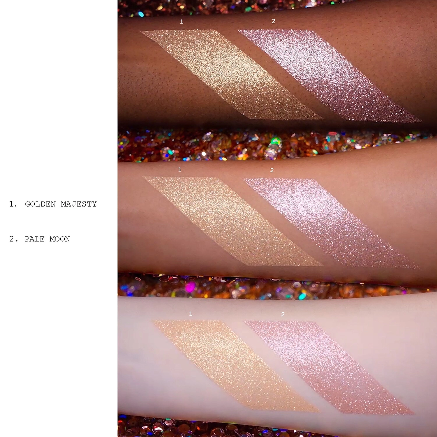 PAT McGRATH LABS Bridgerton Skintillating Diamond Body Shimmer Powder - Pale Moon Platinum Pink with Silver Pearl Sparkle - Image 2