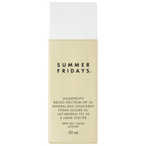 Summer Fridays ShadeDrops Broad Spectrum SPF 30 Mineral Milk Sunscreen 1.7 oz / 50 mL Vegan Natural Finish