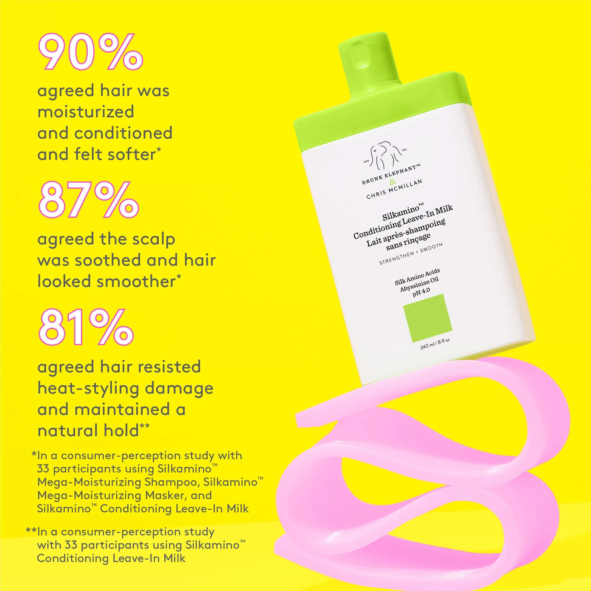 Drunk Elephant Silkamino™ Conditioning Leave-In Milk 8 oz / 240 mL Color Care - Image 3