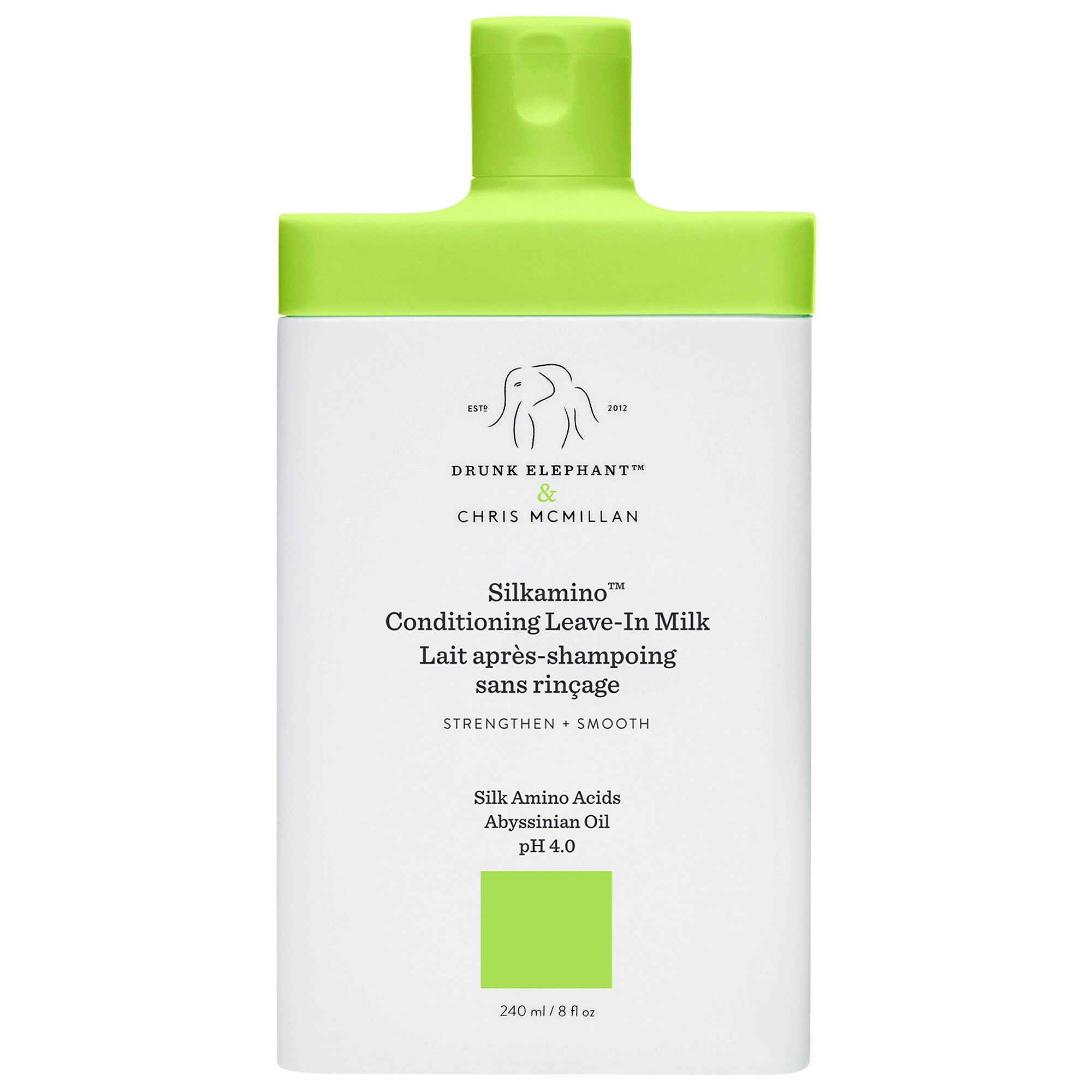 Drunk Elephant Silkamino™ Conditioning Leave-In Milk 8 oz / 240 mL Color Care