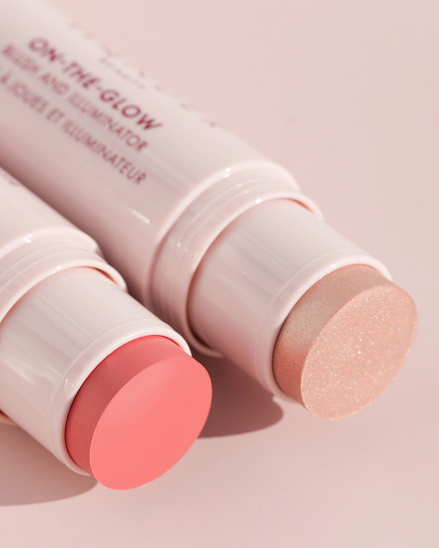 Wander Beauty On-the-Glow Blush & Illuminator Coral Rose/Nude Vegan Cream Formula - Image 4