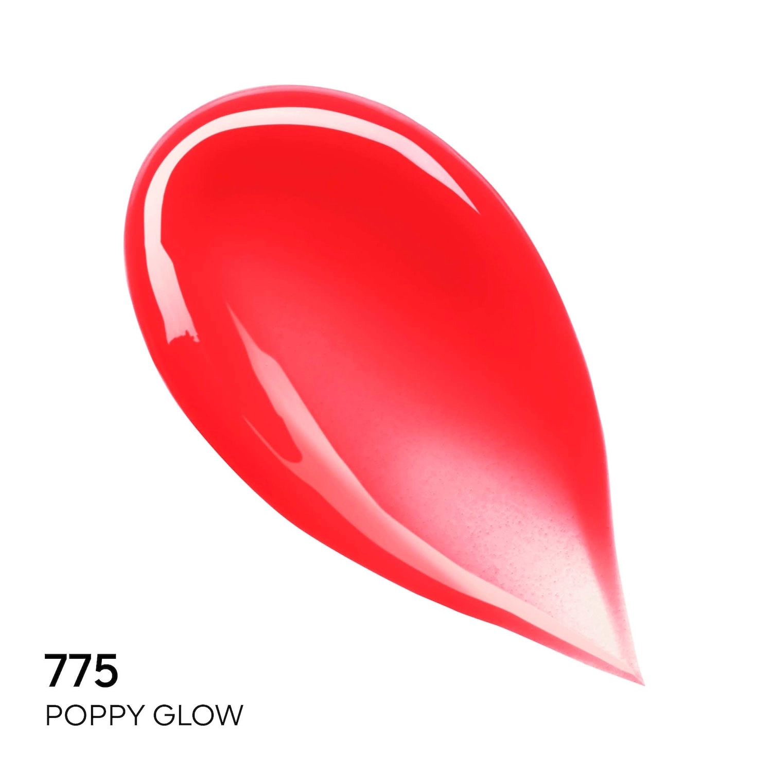 GUERLAIN KissKiss Bee Glow Lipstick Balm 775 POPPY GLOW - Poppy Red Stick Formula Hyaluronic Acid Satin Finish - Image 2