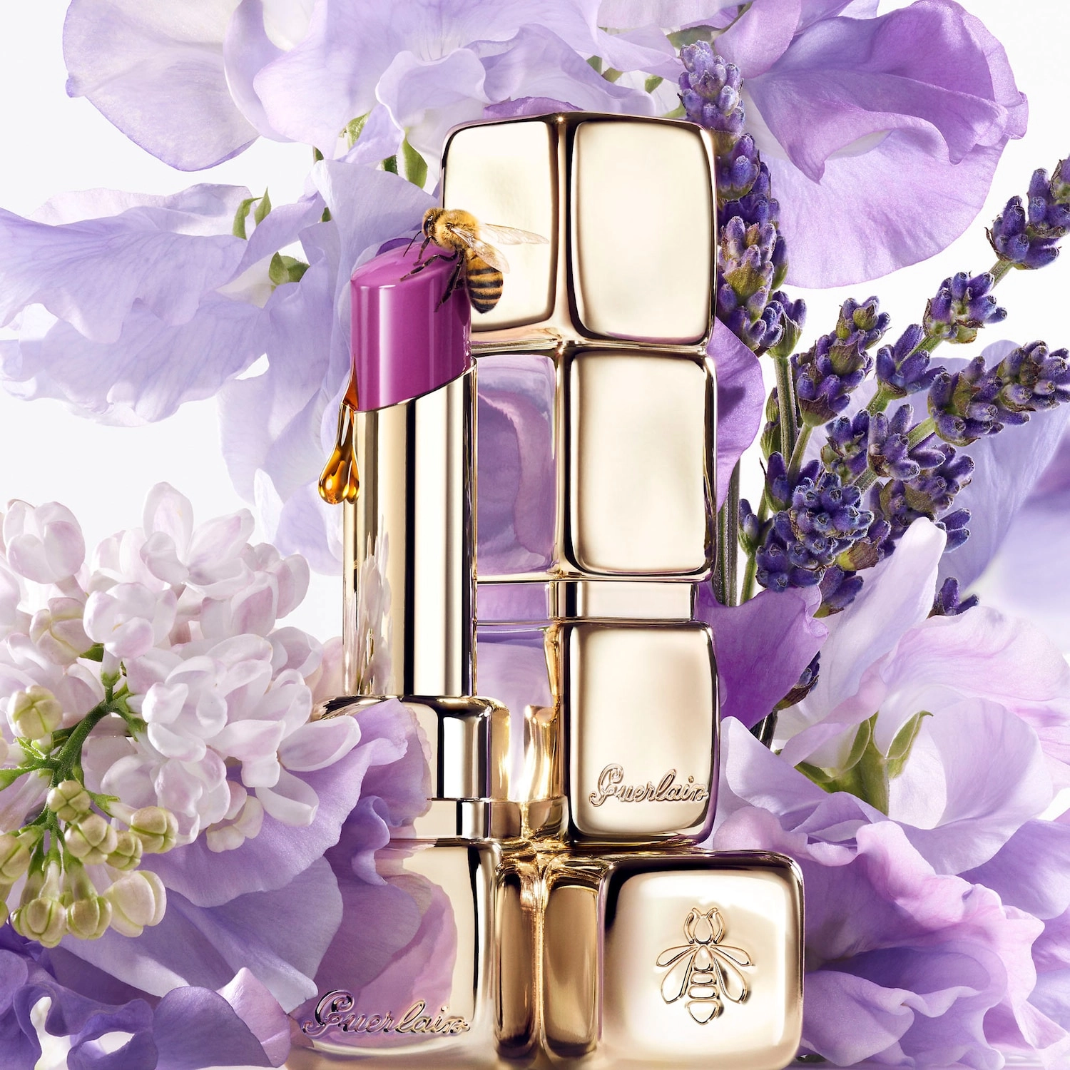 GUERLAIN KissKiss Bee Glow Lipstick Balm - 809 LAVENDER GLOW - Image 8