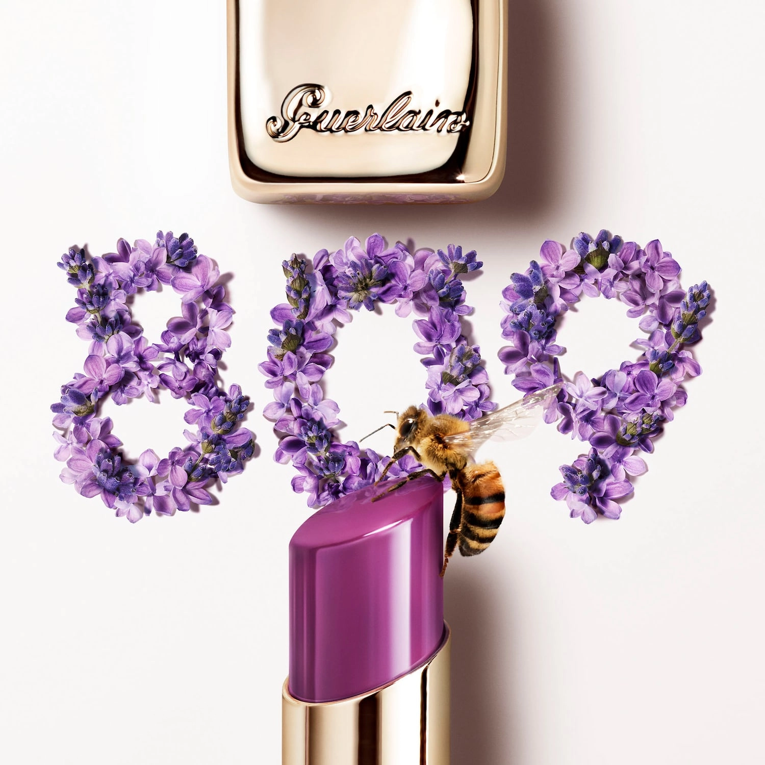 GUERLAIN KissKiss Bee Glow Lipstick Balm - 809 LAVENDER GLOW - Image 10