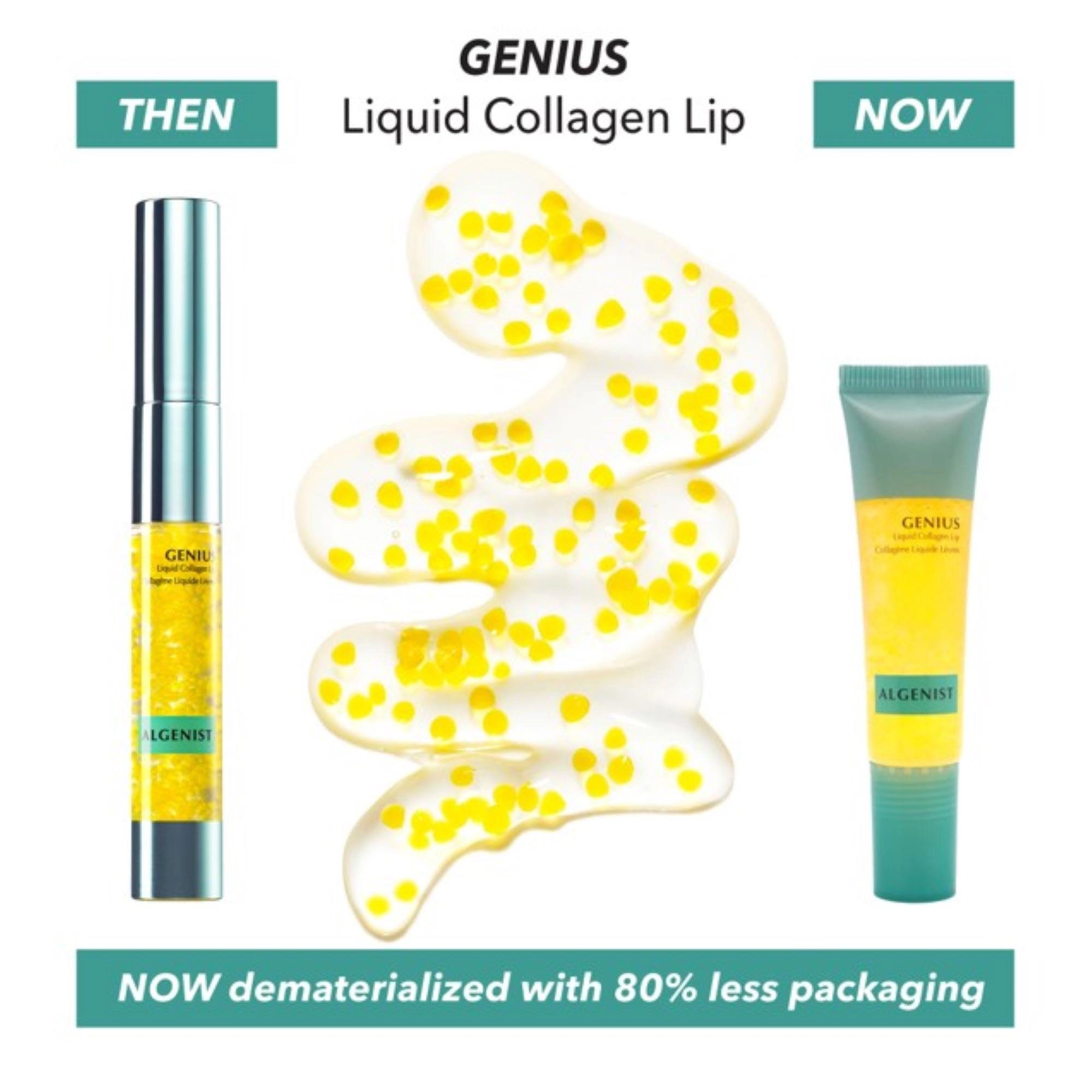 Algenist GENIUS Liquid Collagen Lip Treatment 0.5 oz / 15 mL Vegan Plumping Lip Serum - Image 7