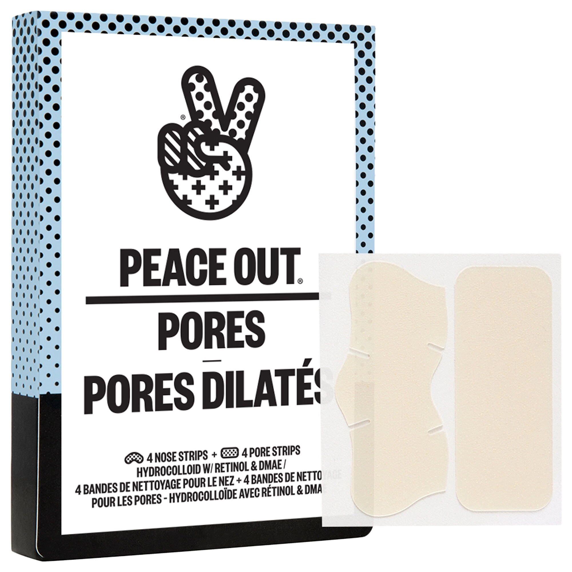 Peace Out Oil-Absorbing Pore Treatment Strips for Oily Skin