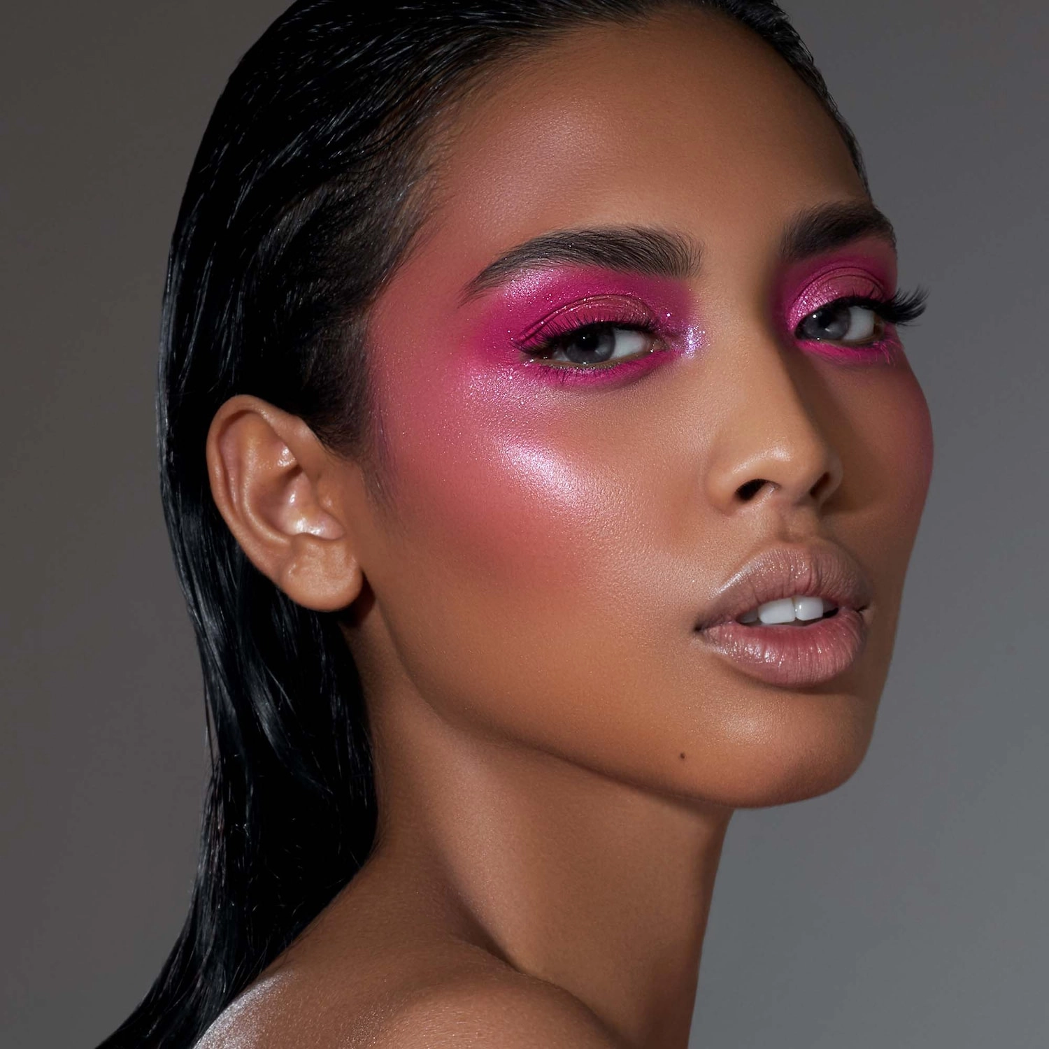 Danessa Myricks Beauty Dew Wet Hydrating and Highlighting Balm Color: Holy Water - Icy Lilac Pink Shimmer - Image 4