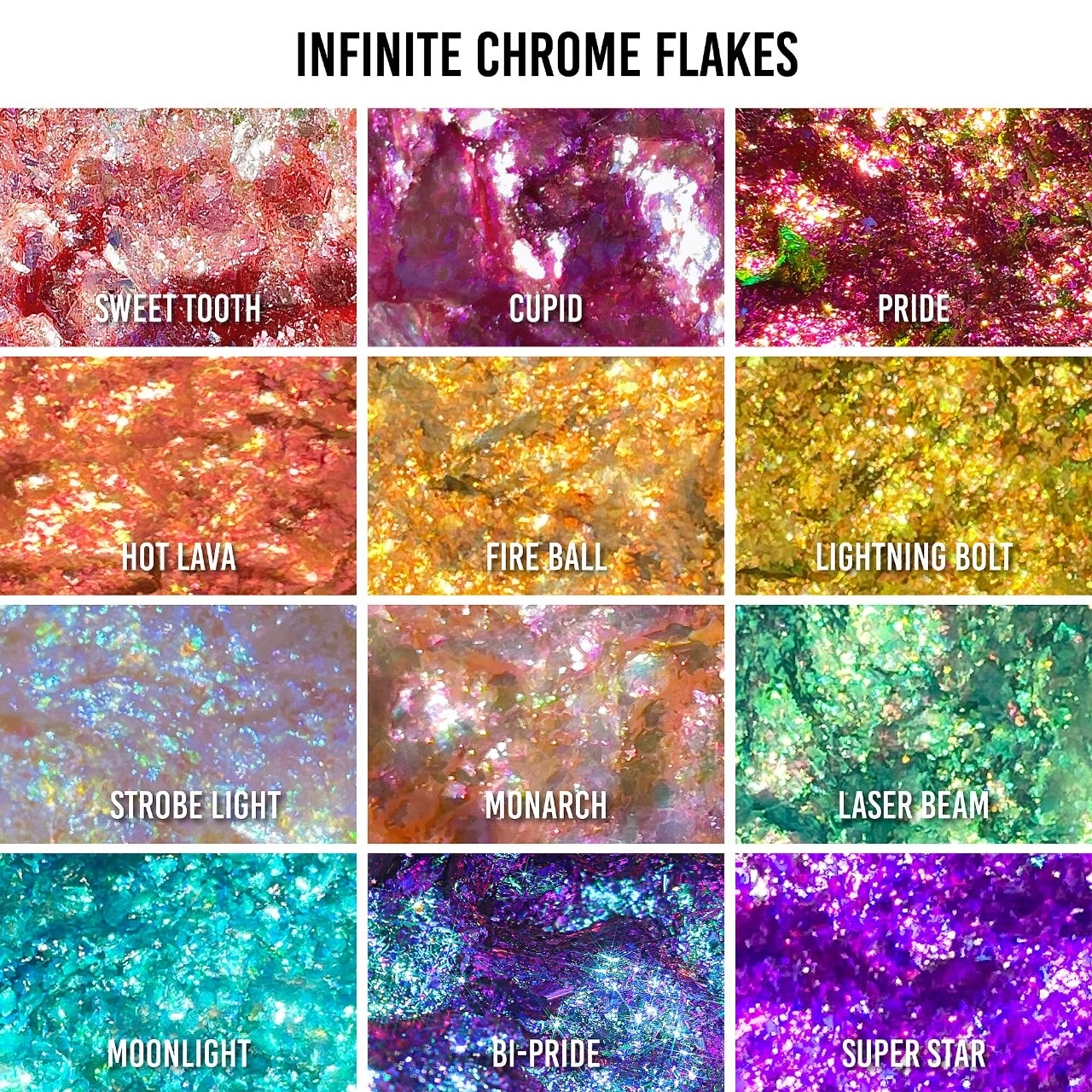 Danessa Myricks Beauty Infinite Chrome Flakes Multichrome Gel - Strobe Light - Image 5
