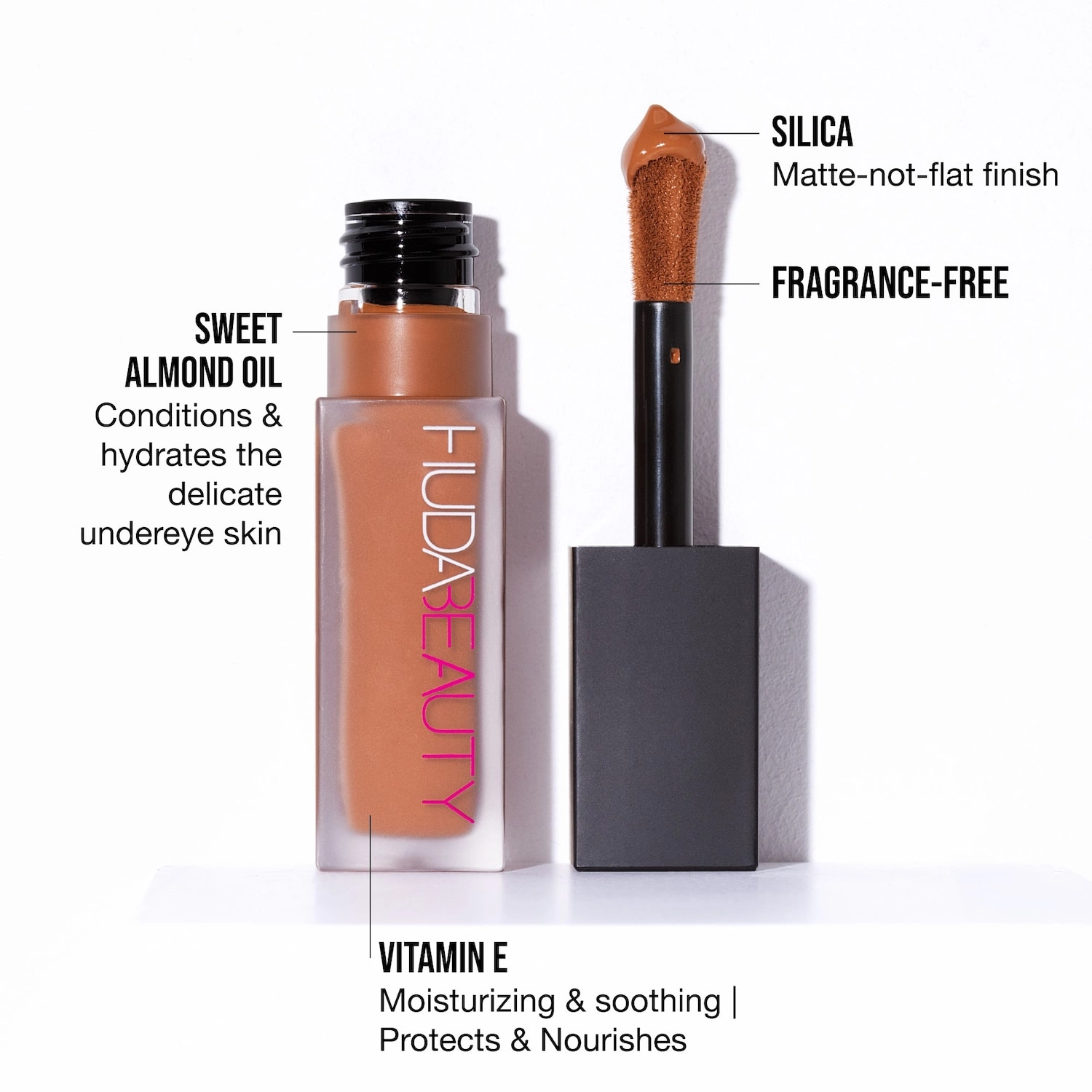 HUDA BEAUTY #FauxFilter Luminous Matte Concealer - Yogurt Drops 1.5 Beige - Image 7