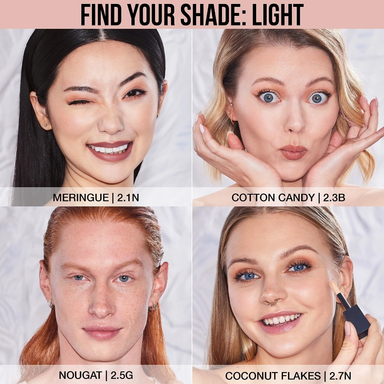 HUDA BEAUTY #FauxFilter Luminous Matte Concealer - Cotton Candy 2.3 Beige - Image 3